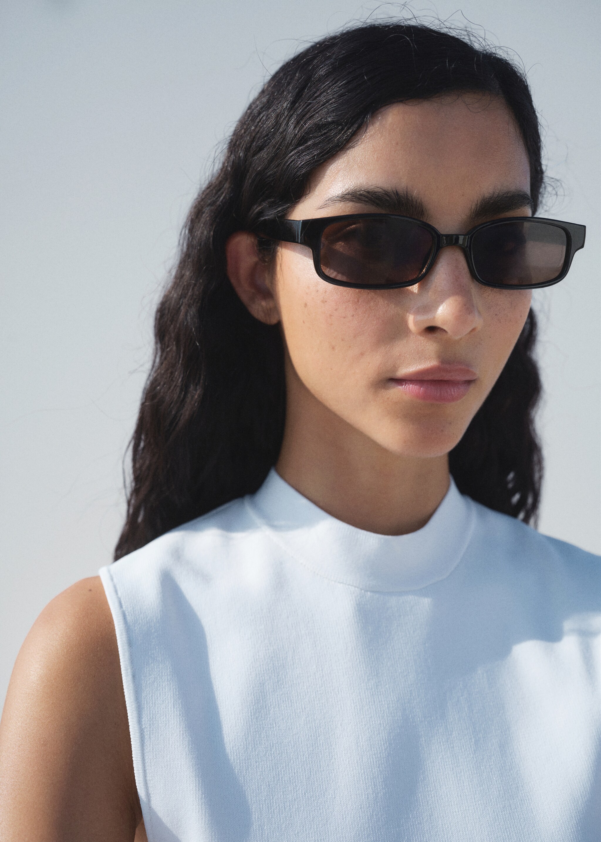Combined long dress - Details of the article 6, White. Ref: 17001285-00.