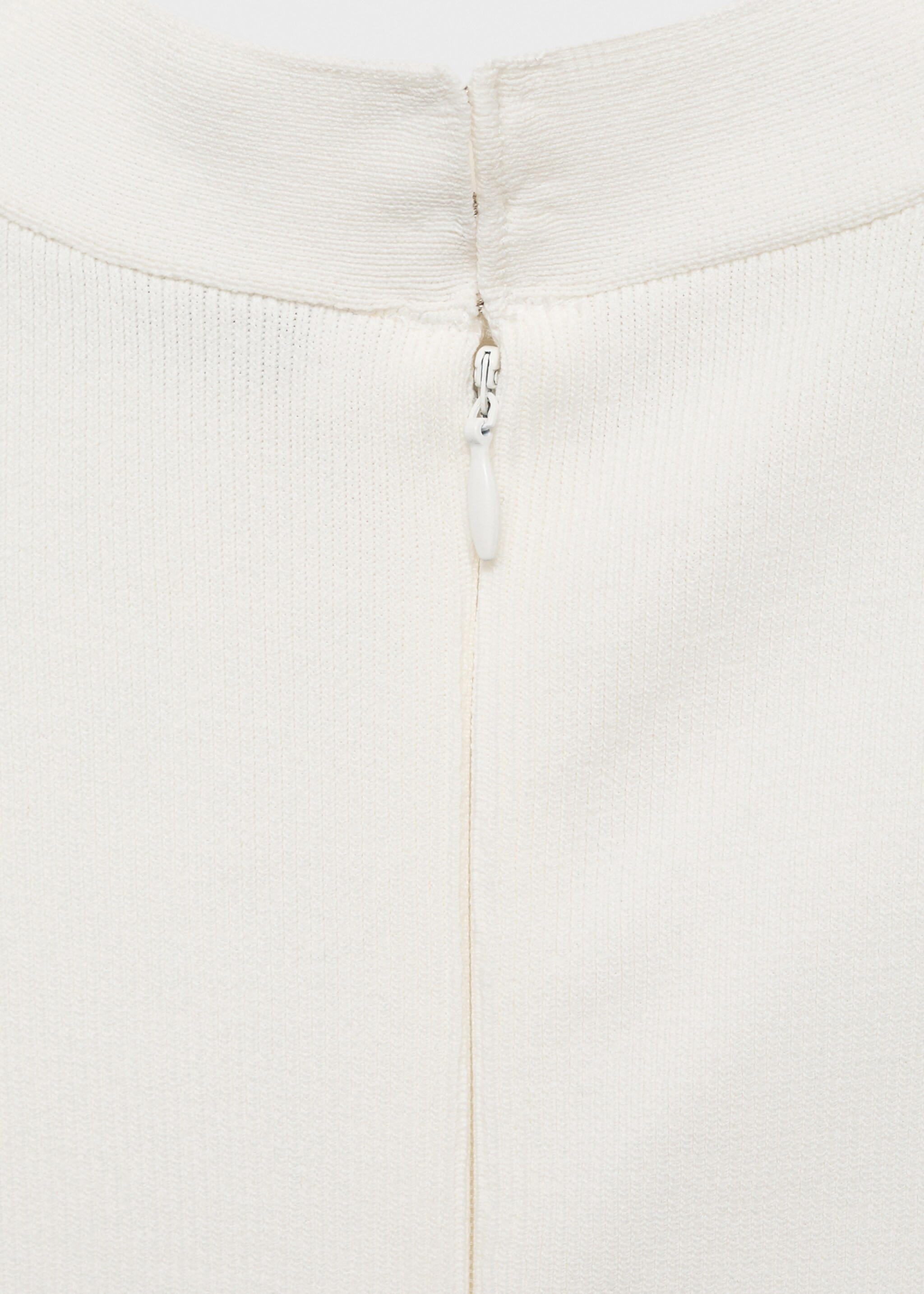 Combined long dress - Details of the article 7, White. Ref: 17001285-00.
