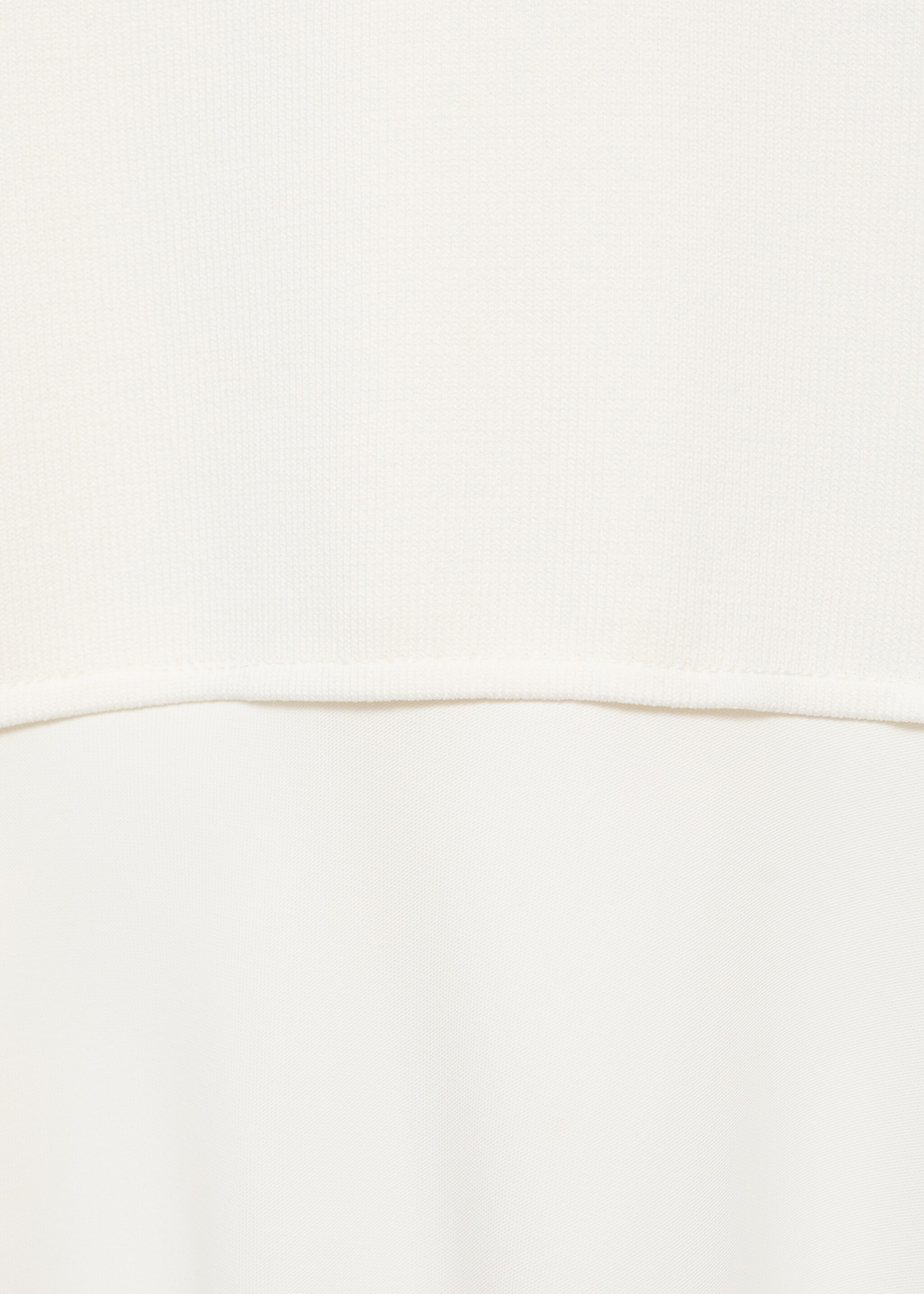 Combined long dress - Details of the article 8, White. Ref: 17001285-00.