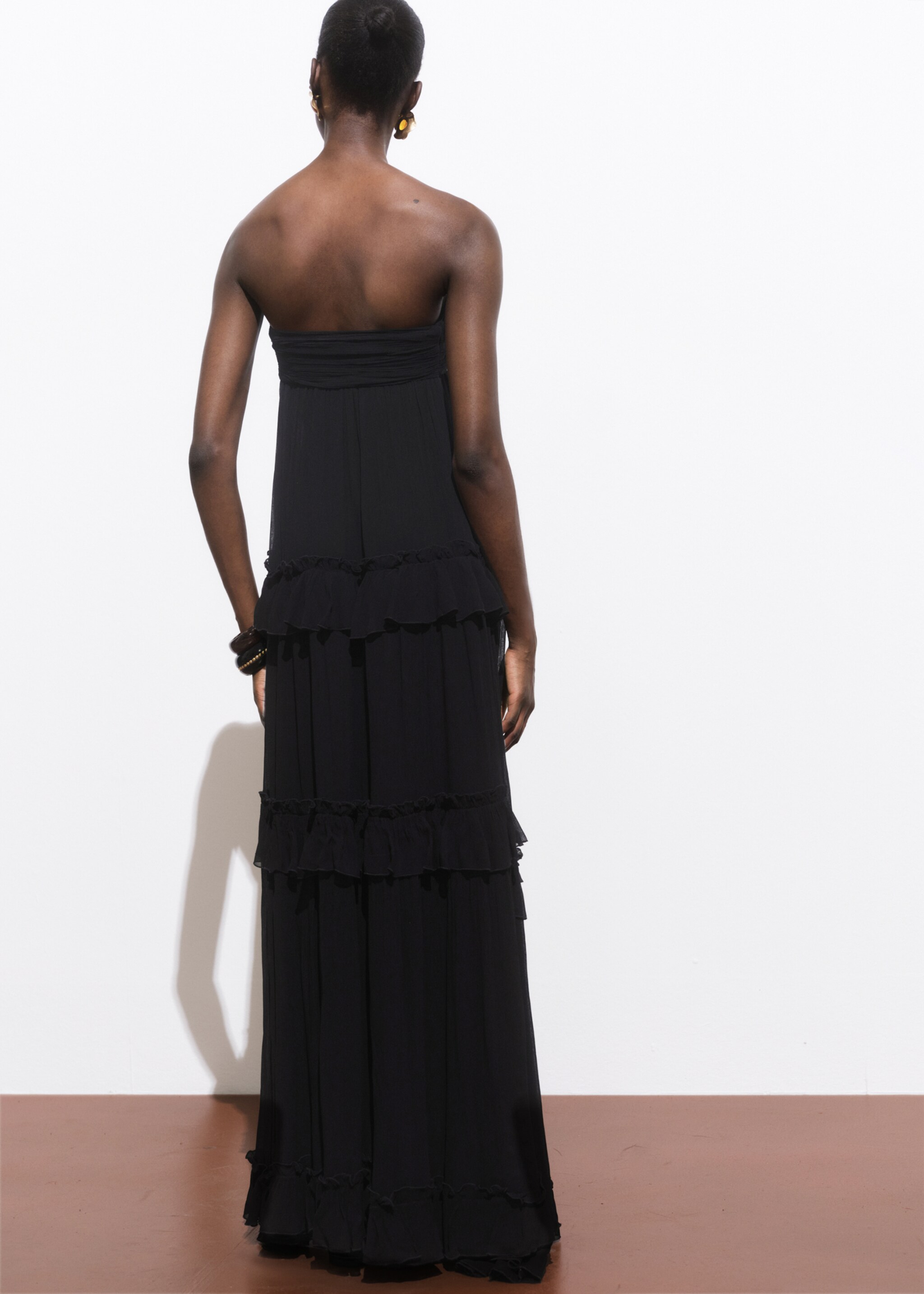 Maxi vestido palabra de honor - Reverso del artículo