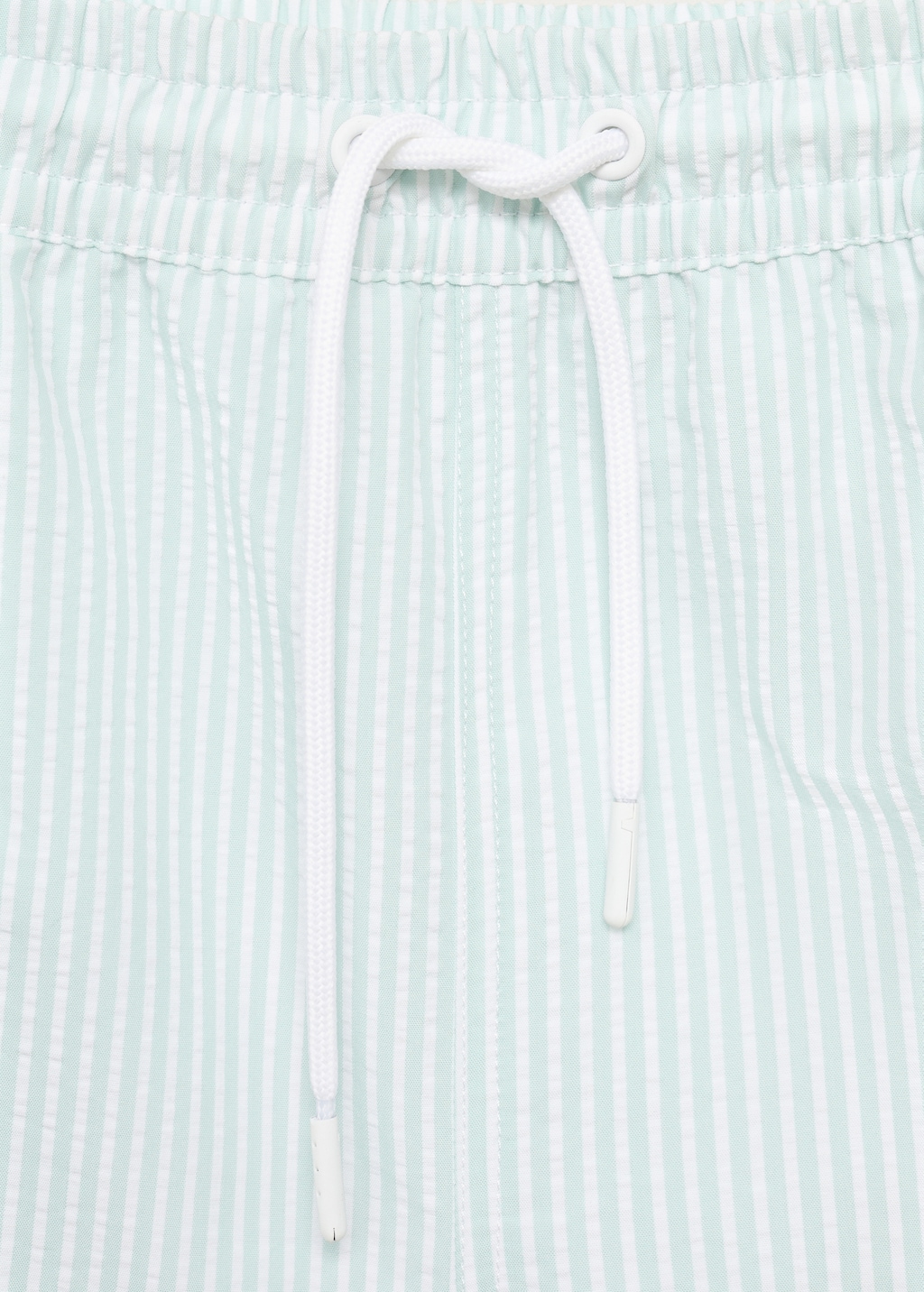 Seersucker swimming trunks