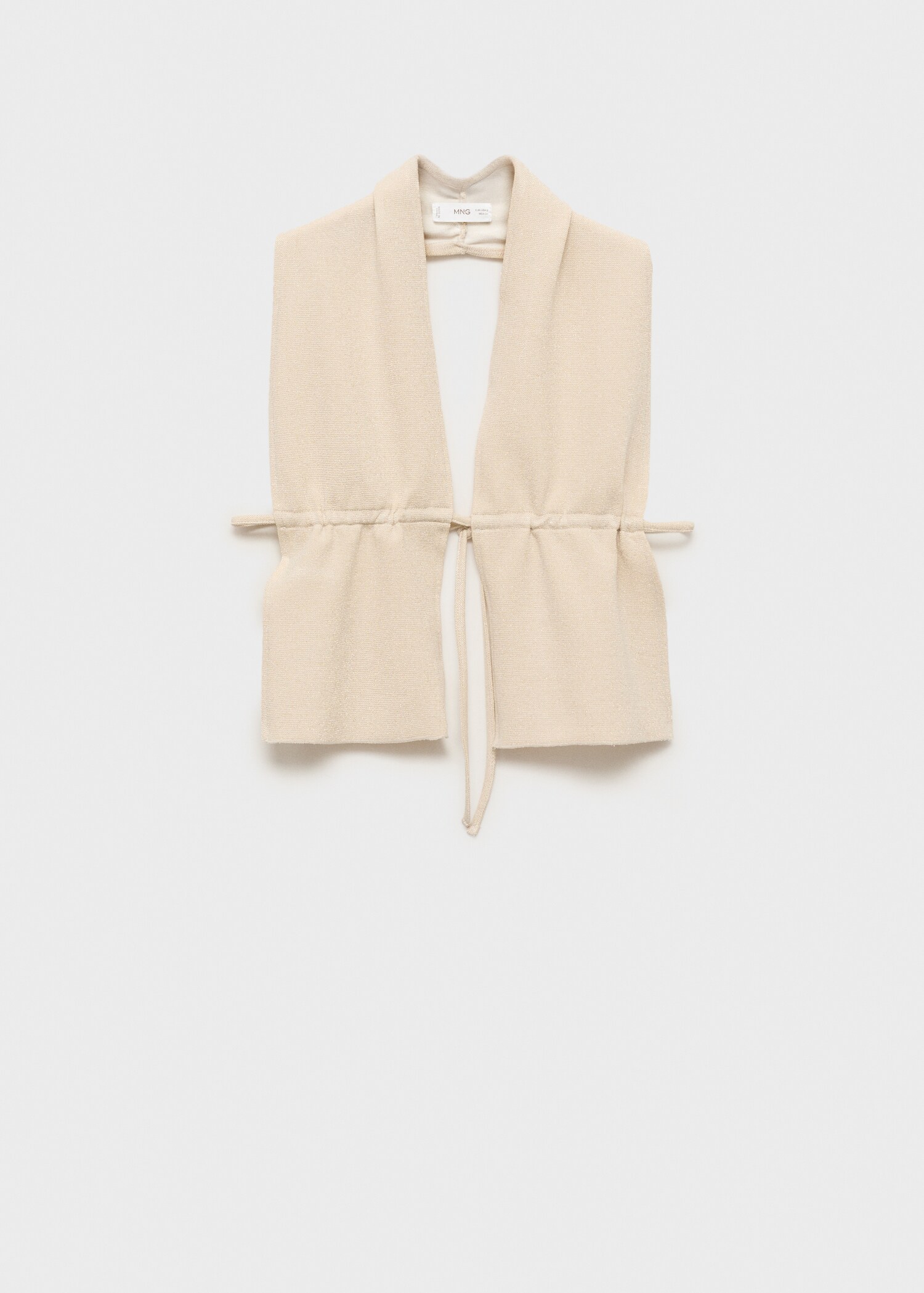 Lurex-knit halter top - Article without model