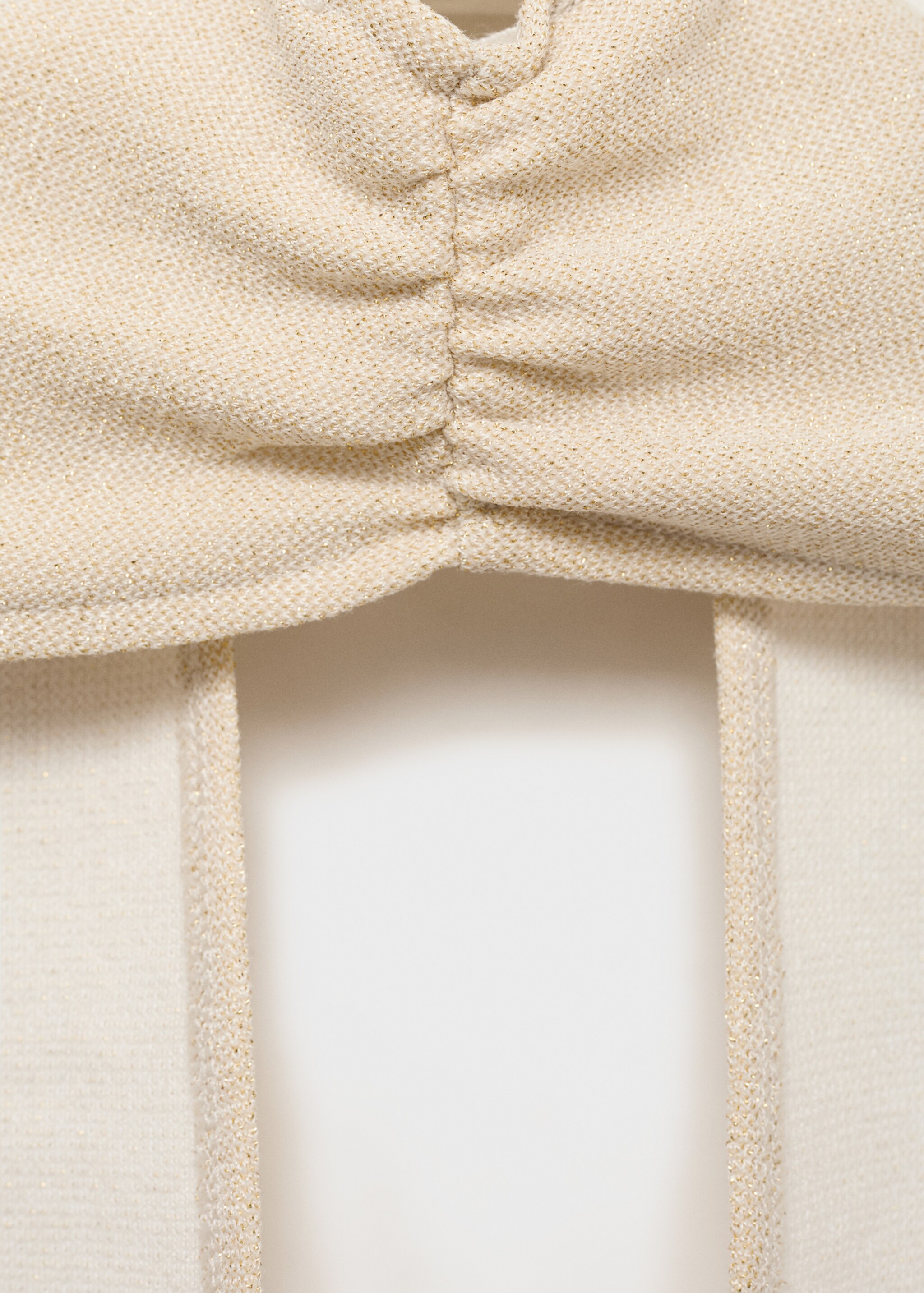 Lurex-knit halter top - Details of the article 0