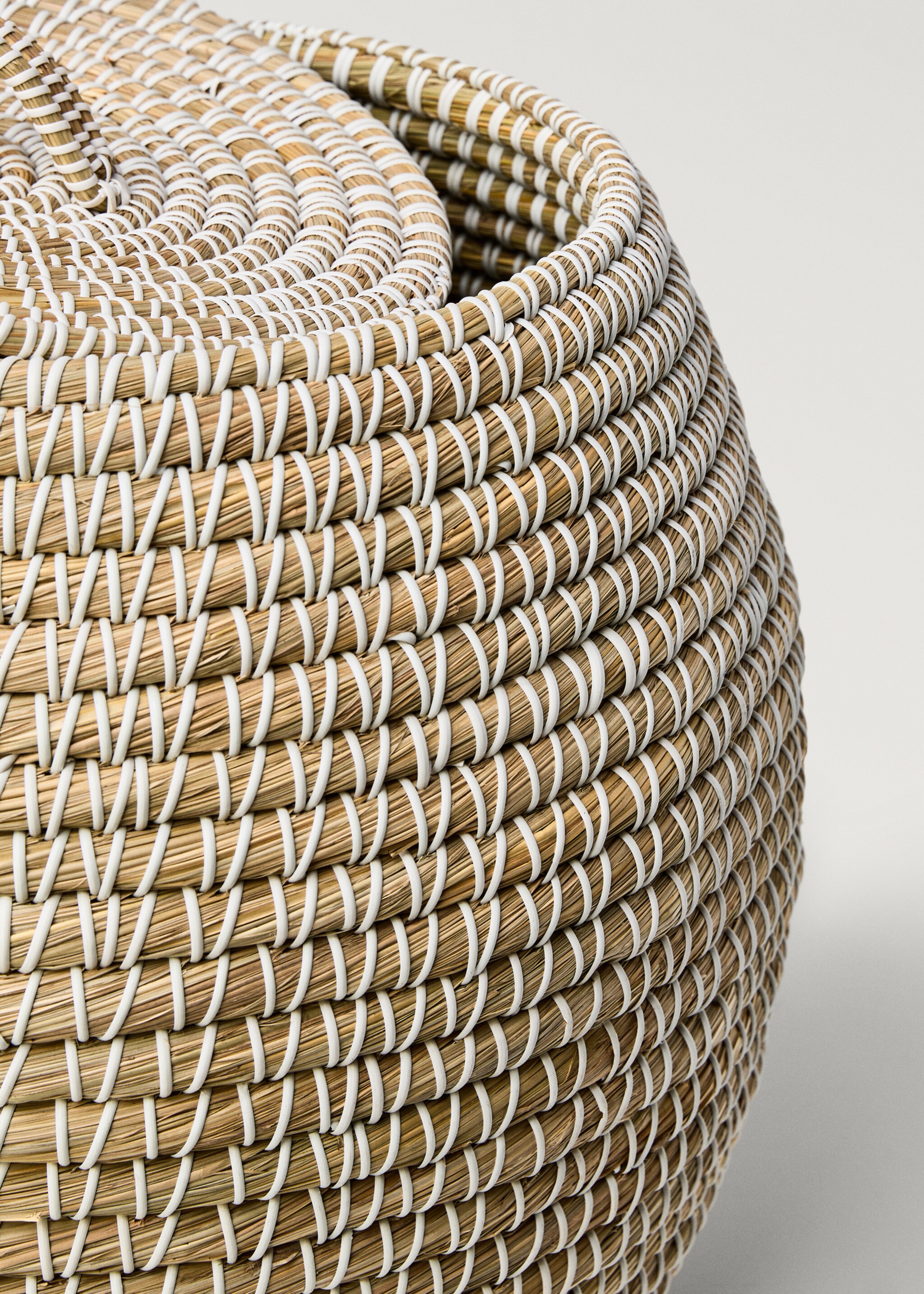 Grand panier ovale en fibres naturelles - Détail de l'article 2