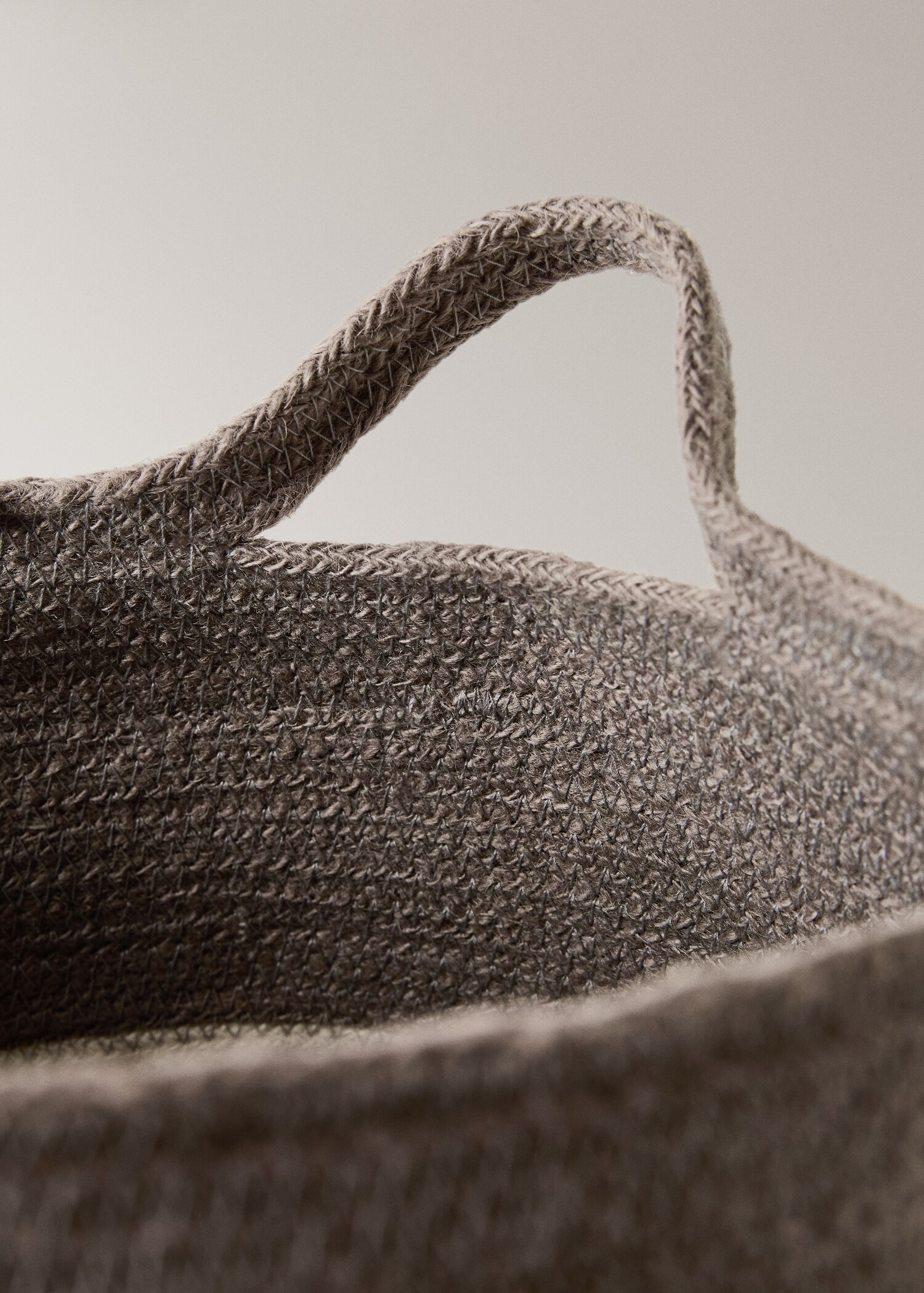 Large striped jute basket - Λεπτομέρεια του προϊόντος 2