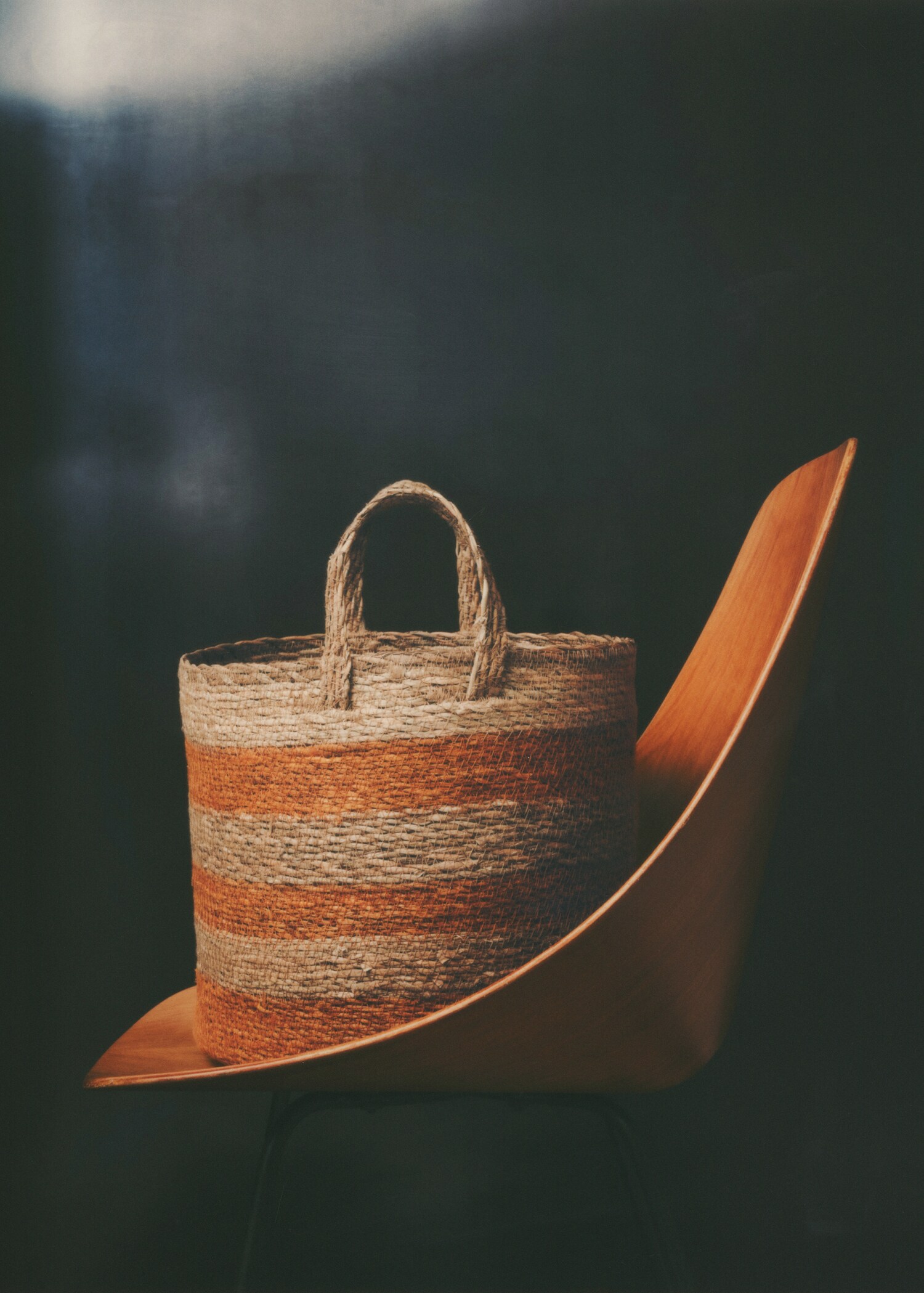 Panier en jonc de mer à rayures - Détail de l'article 6
