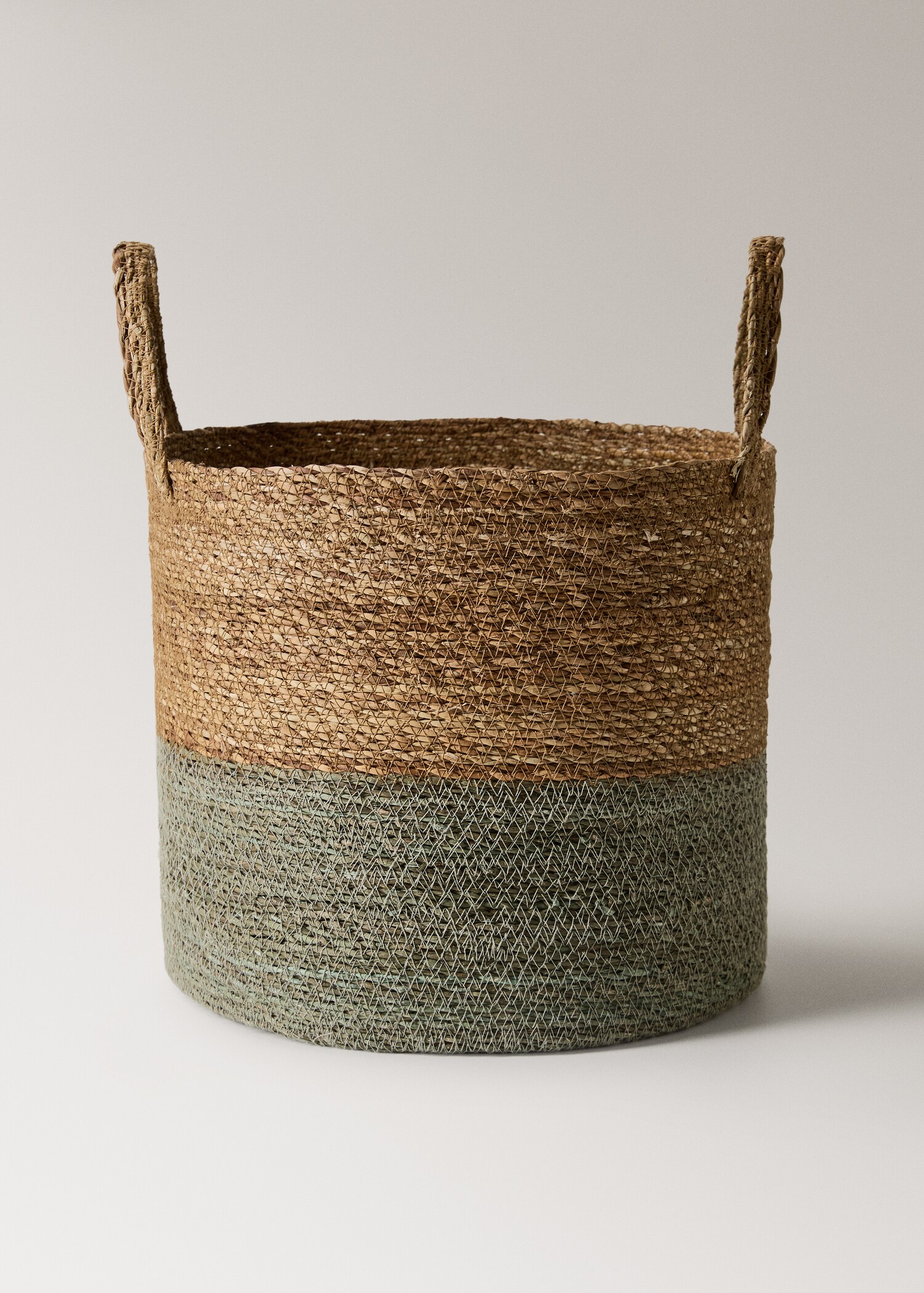 Bicolor seagrass basket - Article without model