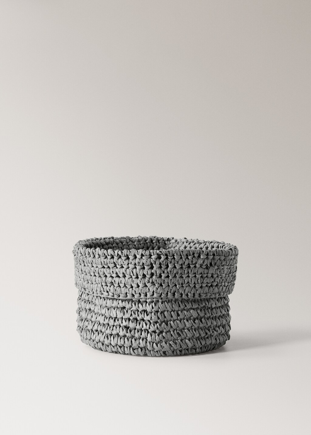 Crochet paper basket