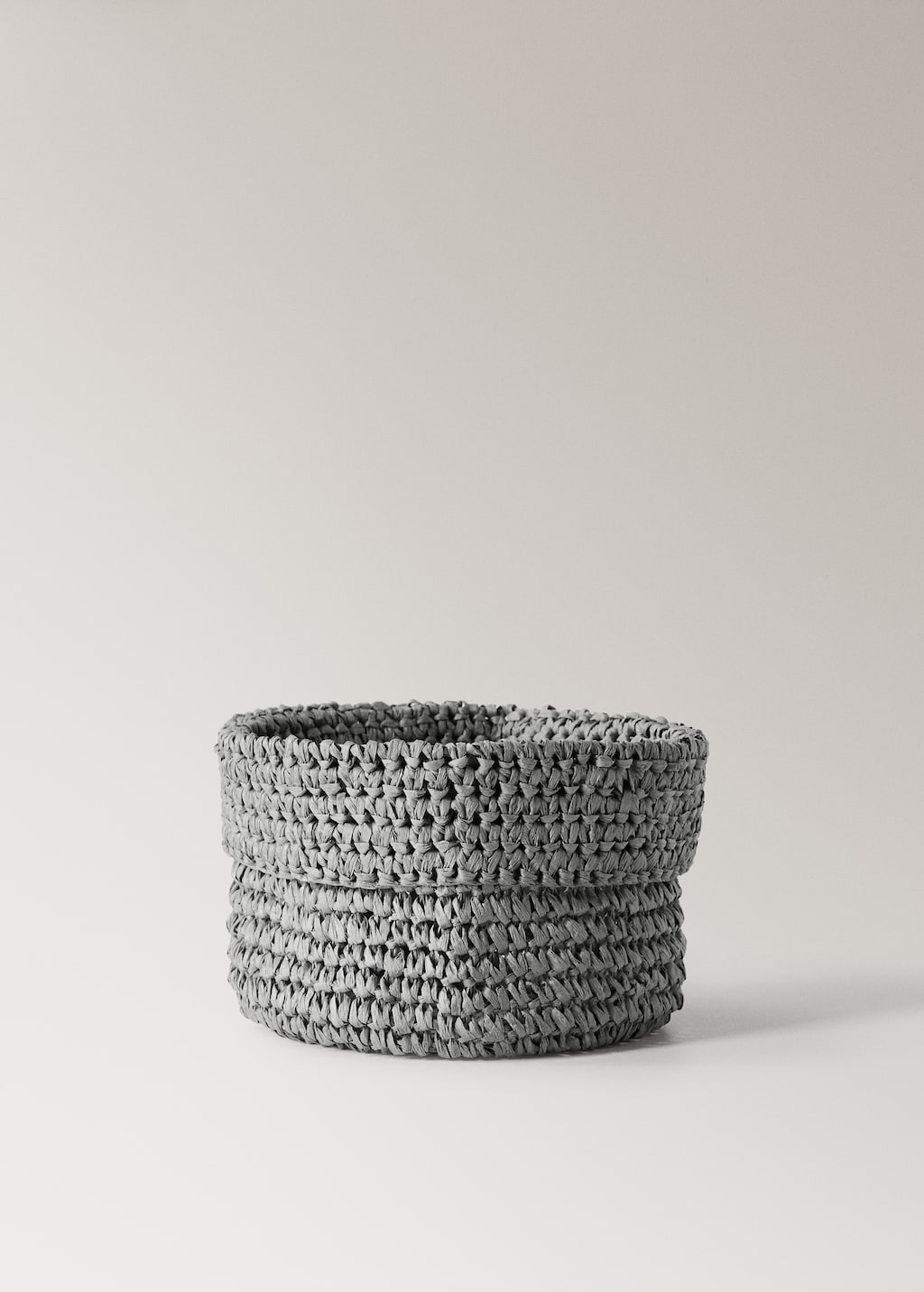 Crochet paper basket