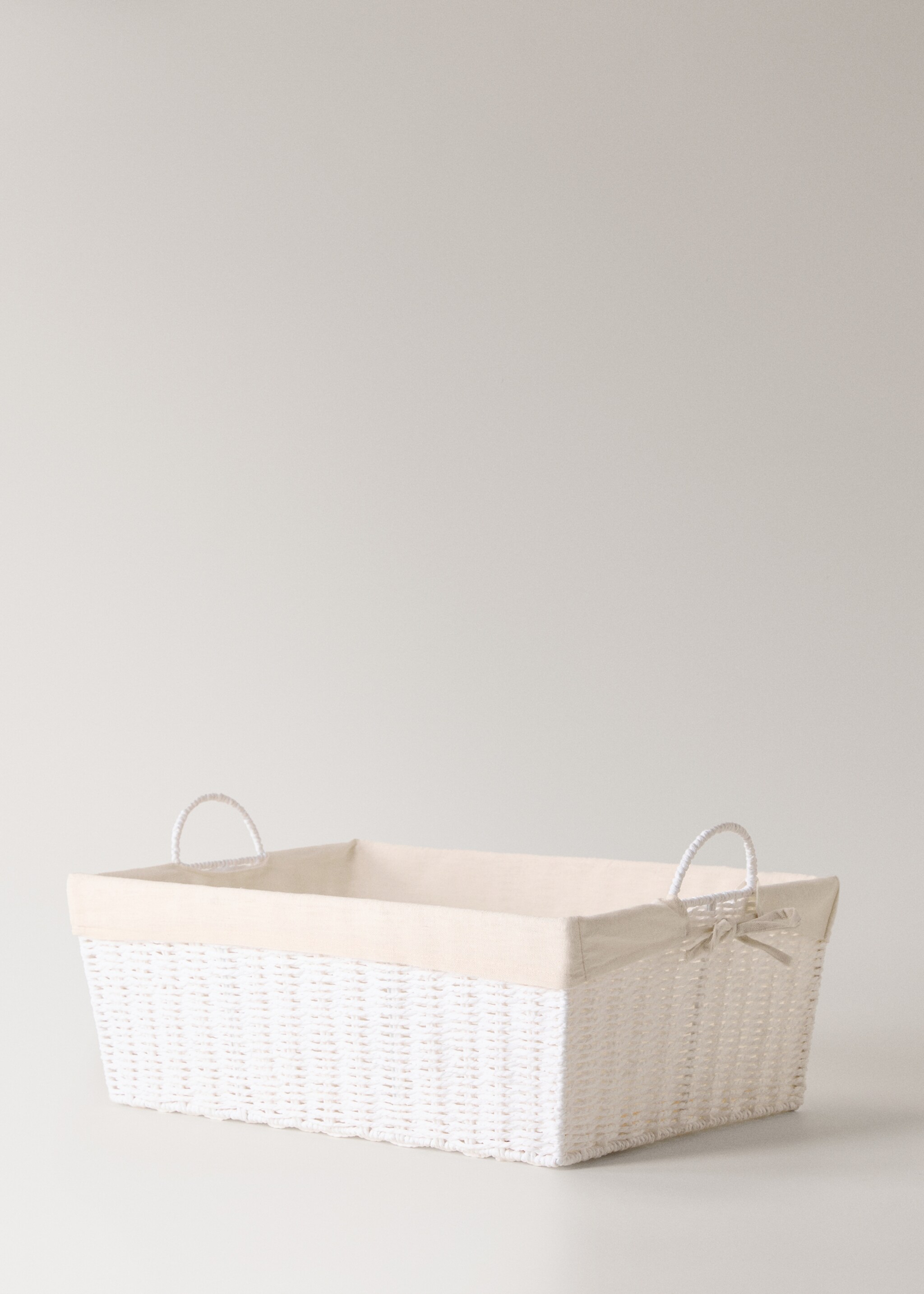 Panier à repasser avec tissu intérieur - Détail de l'article 1