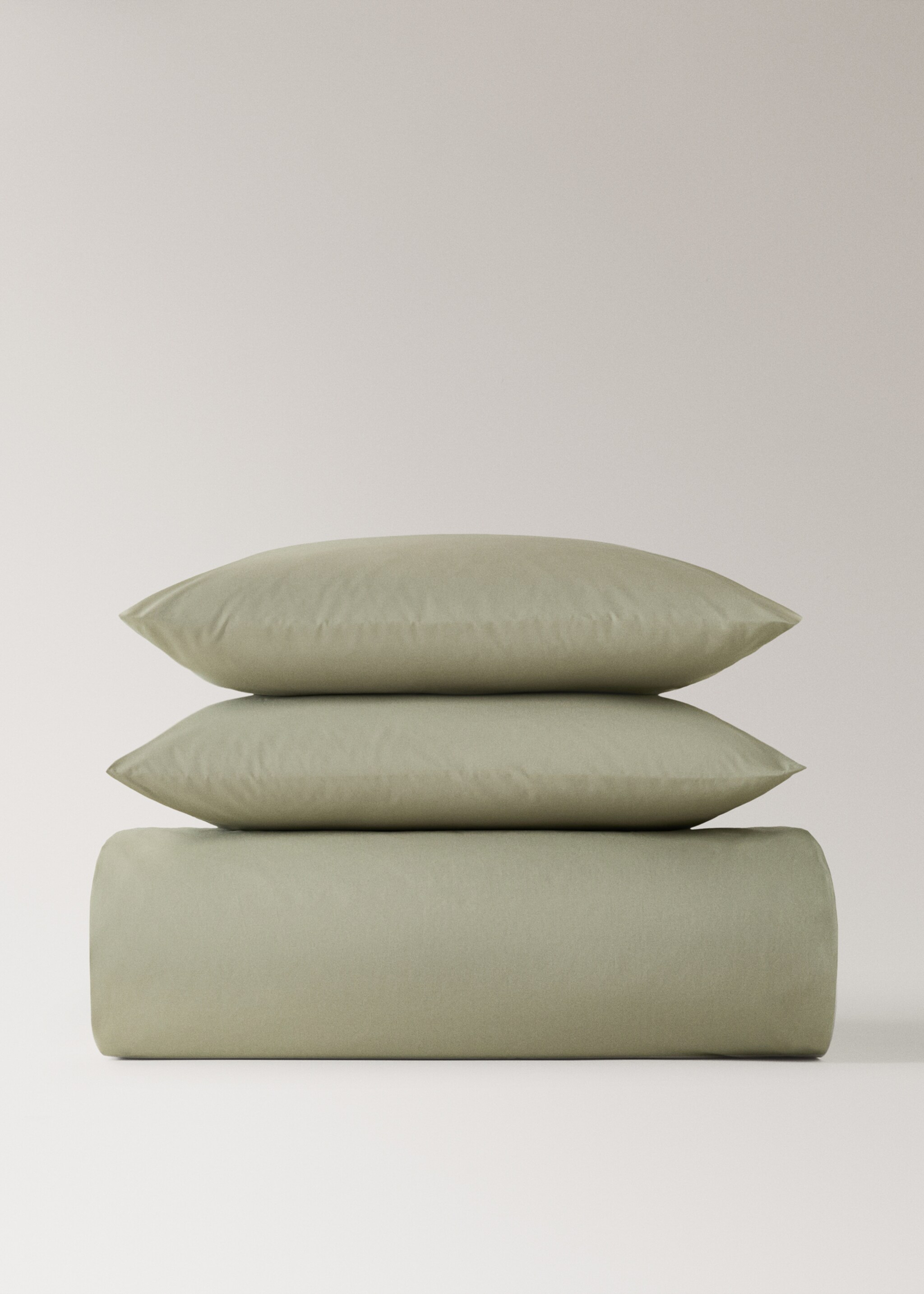 Bettbezug aus Baumwoll-Perkal für 150/160 cm Bett - Artikel ohne Model, Grün. Ref: 17001567-00.