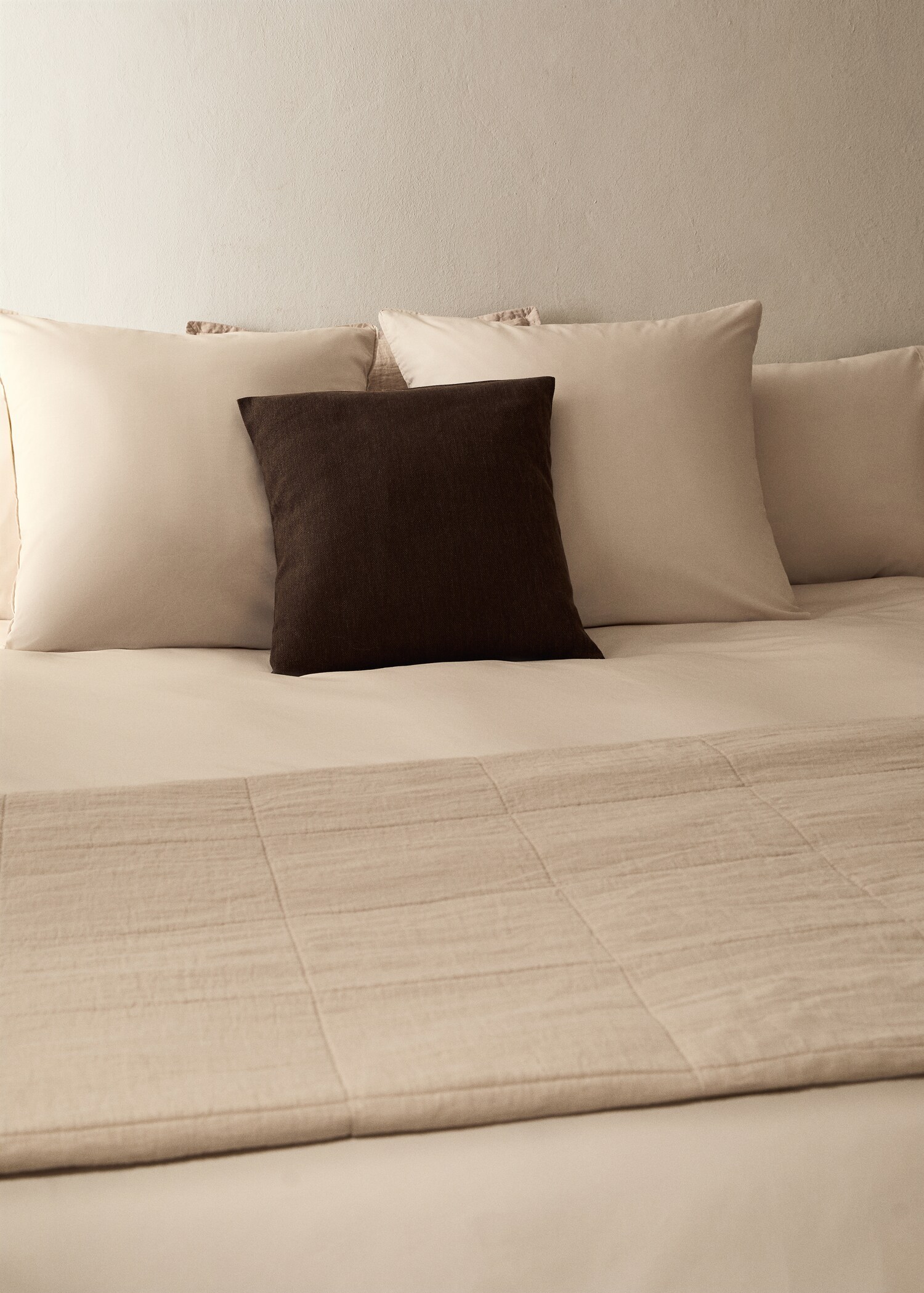 300 threads cotton percale duvet cover Superking bed - Details of the article 7