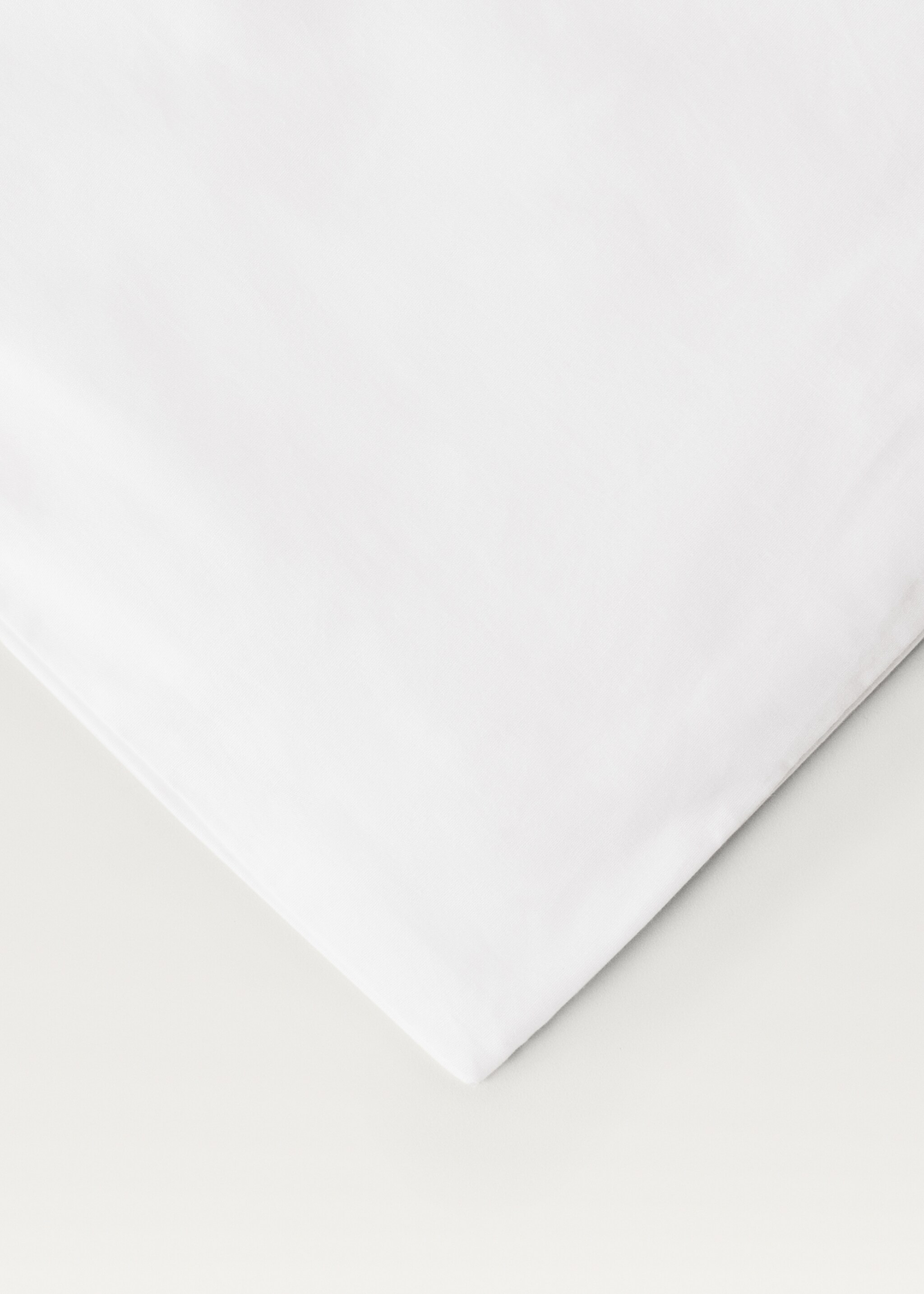 Bettbezug aus Baumwoll-Perkal mit Fadendichte 300 für 180/200 cm Bett - Detail des Artikels 3, Ecru. Ref: 17001573-00.