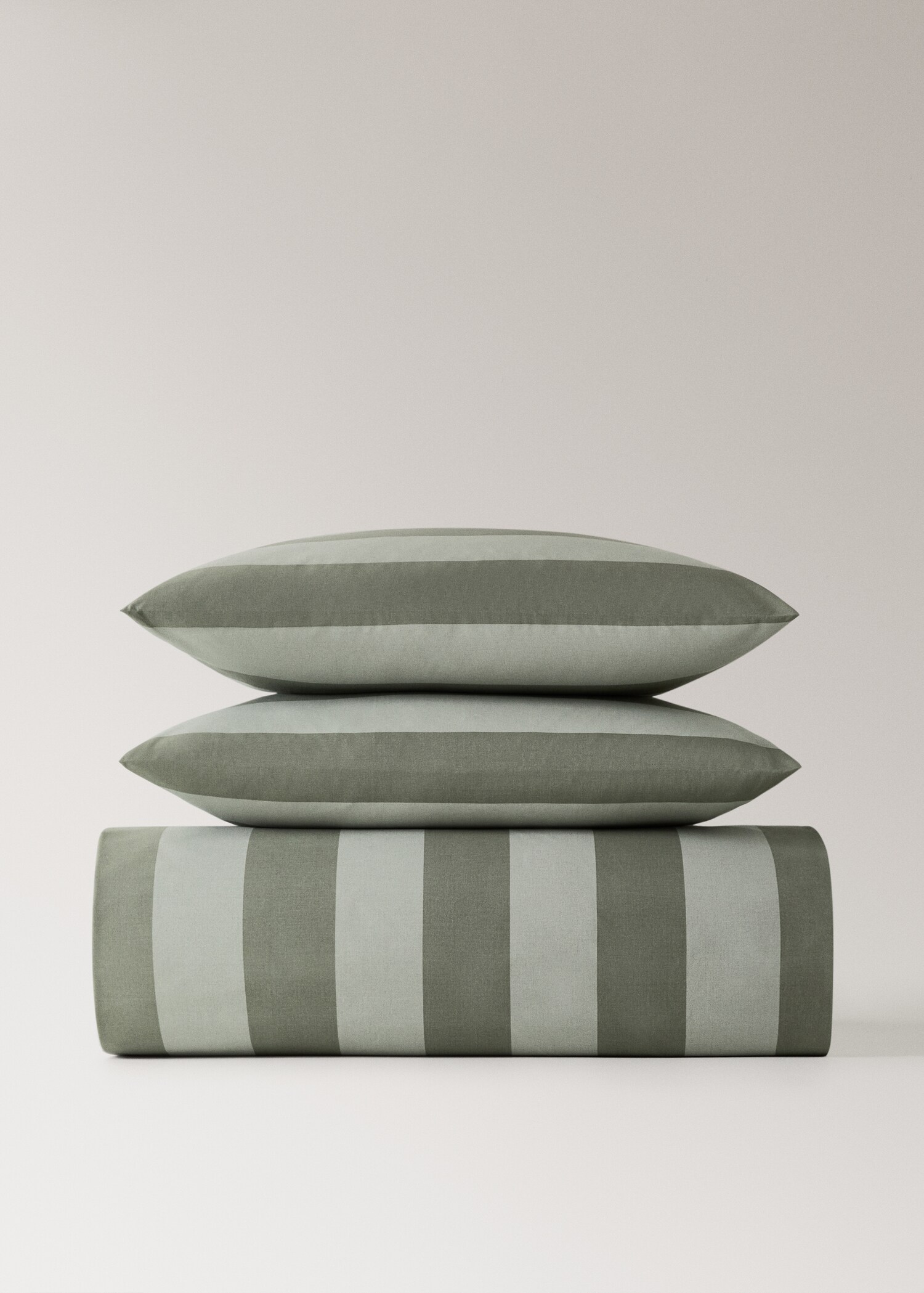 Housse de couette percale de coton rayures lit 90 cm - Article sans modèle