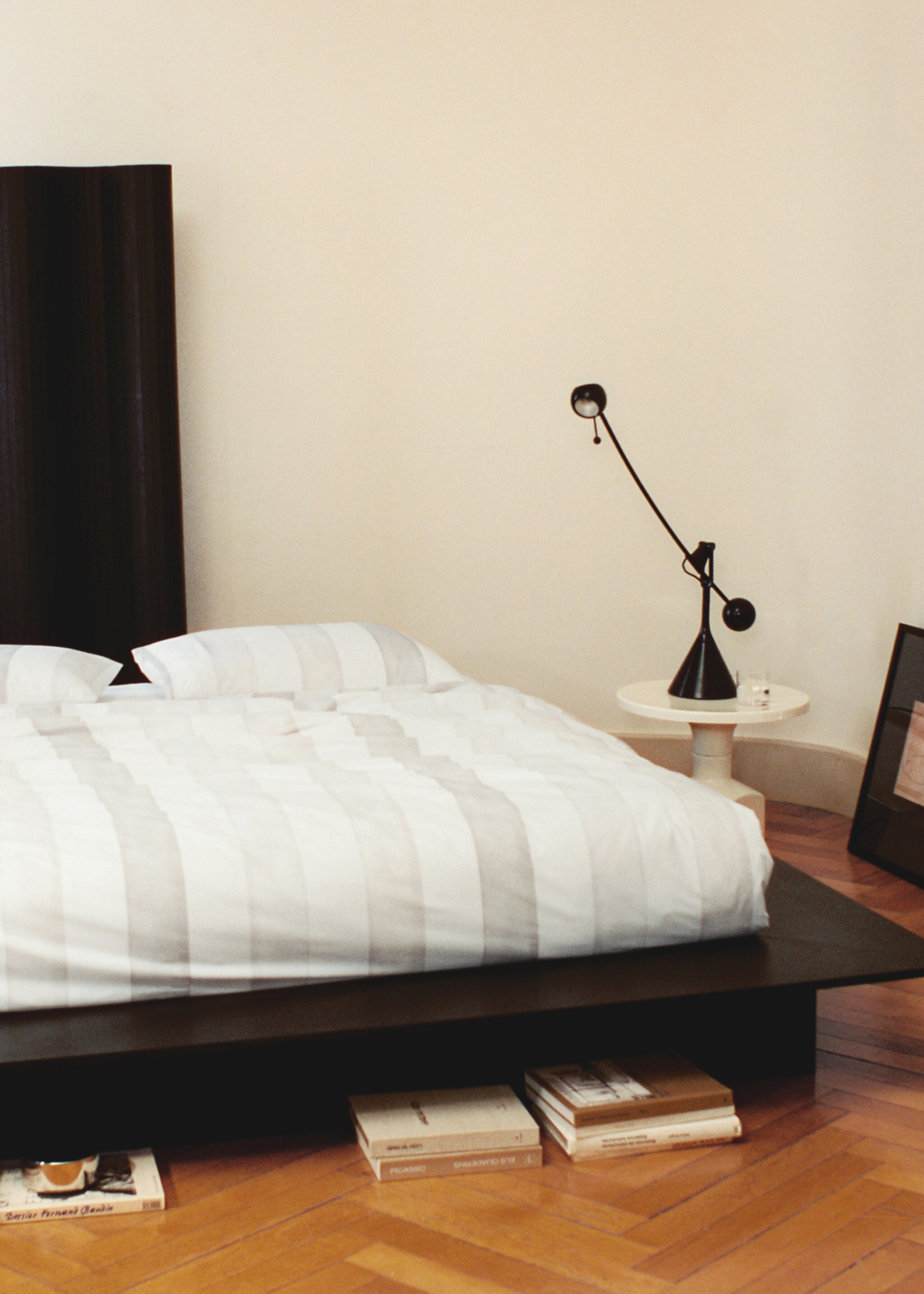 Housse de couette percale de coton réversible à rayures et carreaux 180/200 cm - Détail de l'article 6, Beige. Ref: 17001597-00.