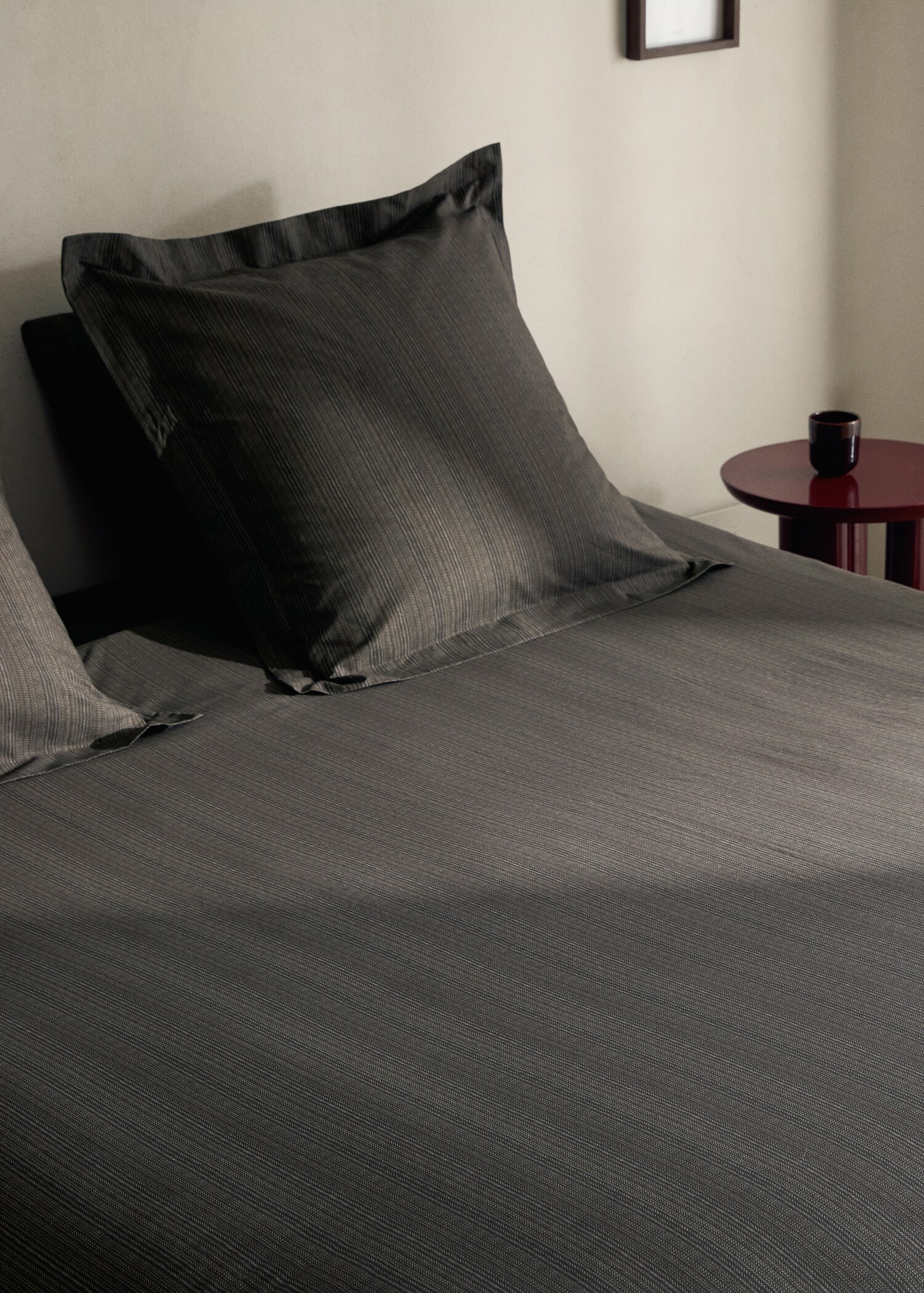 Percale cotton tailored-print duvet cover for 135/140 cm bed - Details of the article 7