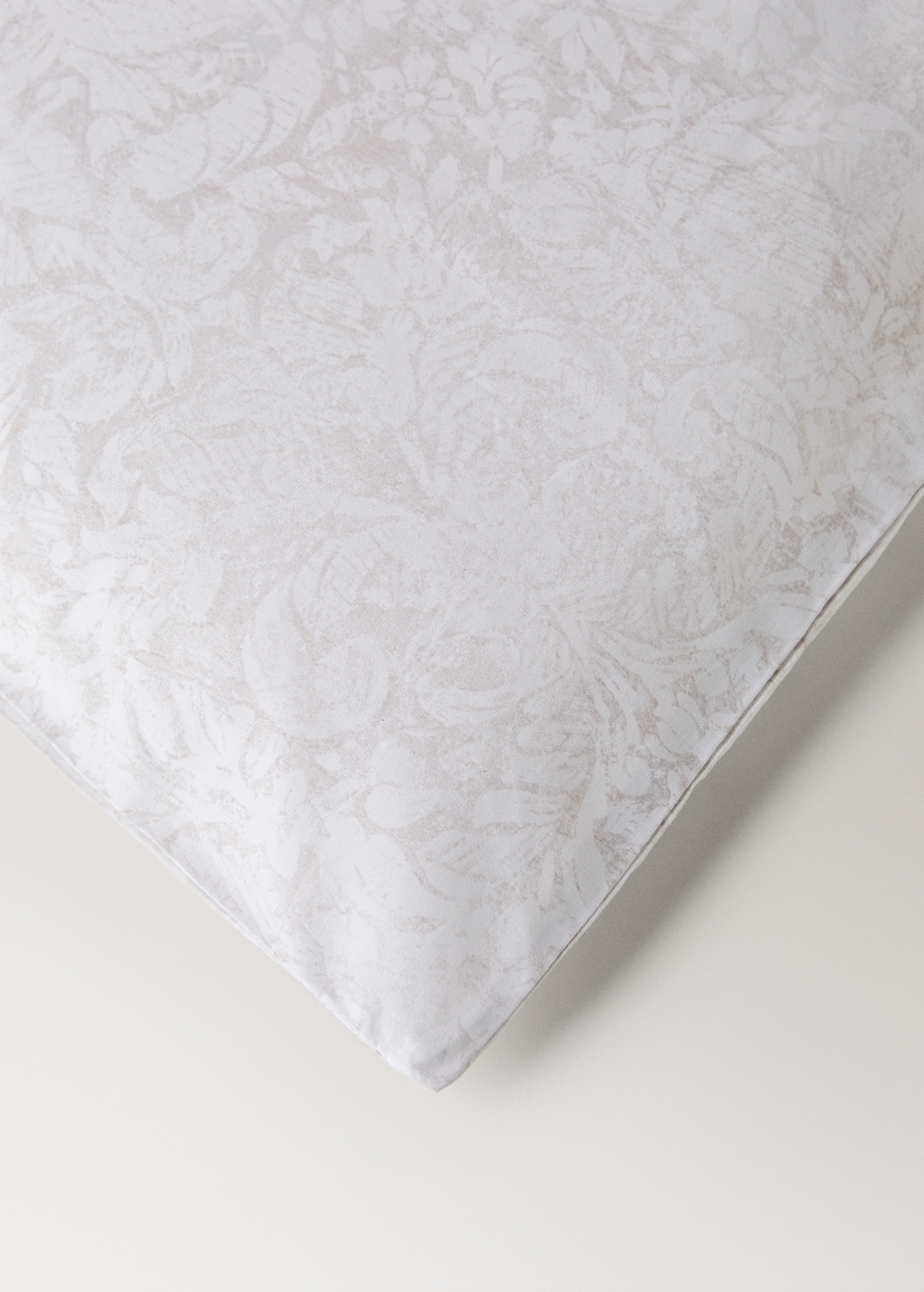Percale cotton duvet cover with blurred floral print for cm bed