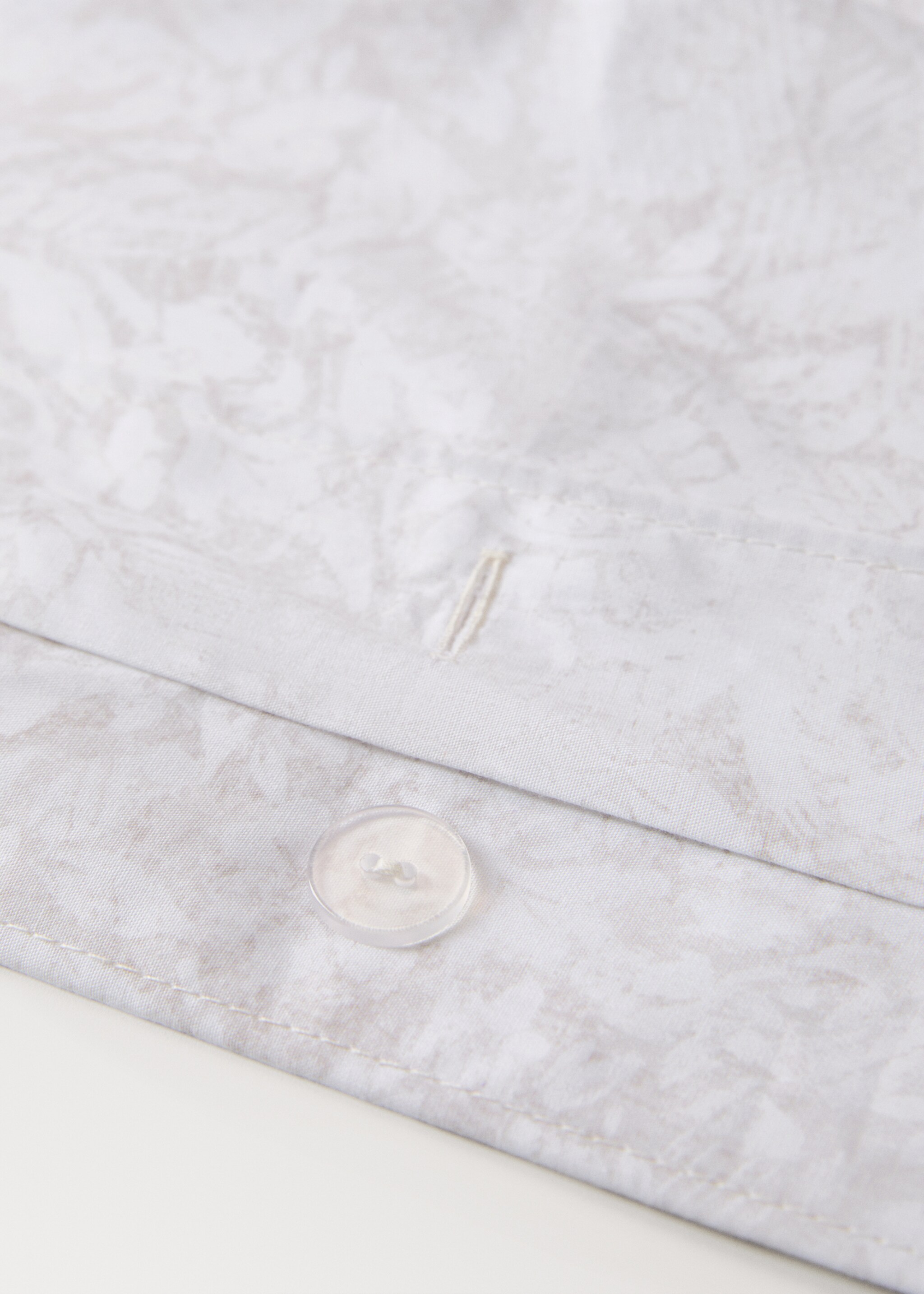 Памучен перкален плик за завивка с принт на акварелни цветя за легло 135/140 см - Данни за артикула 1, Бежово. Ref: 17001603-00.