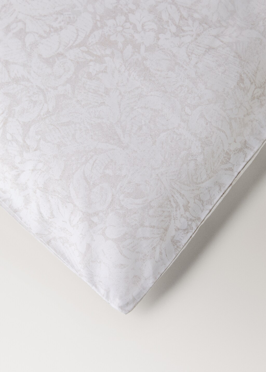 Percale cotton duvet cover with blurred floral print for 135/140 cm bed