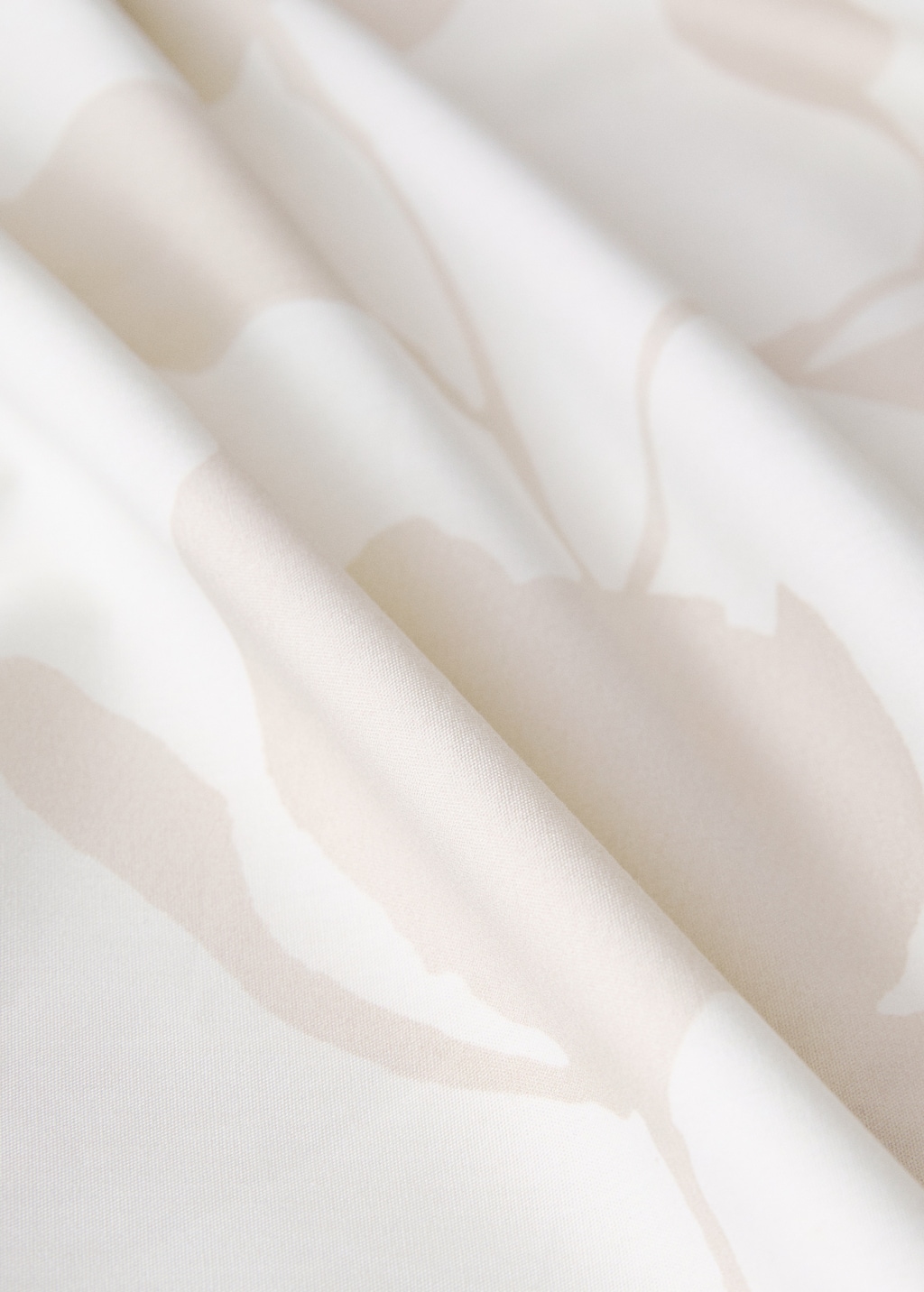 200-thread count percale cotton floral-print duvet cover for 90 cm bed