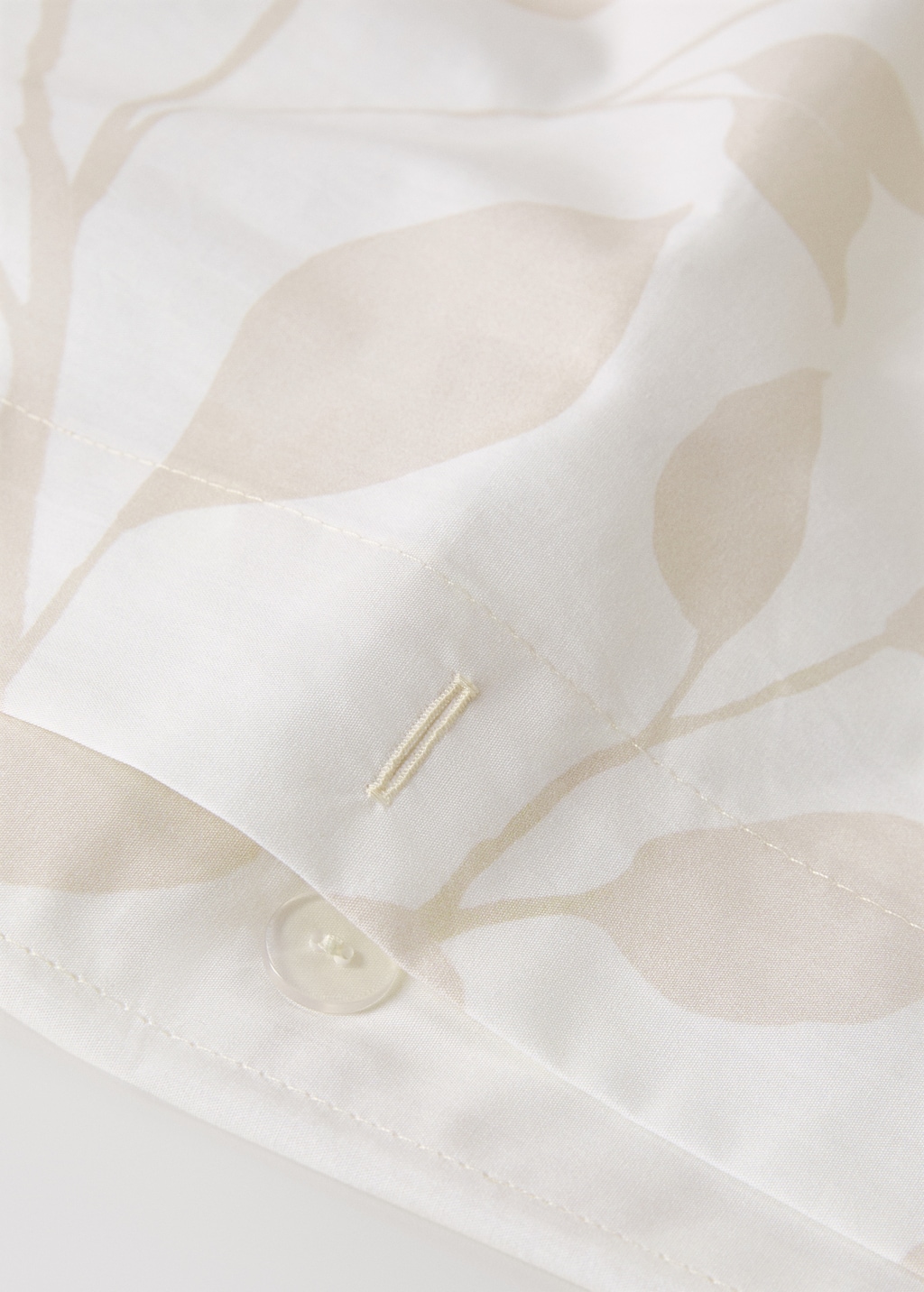 200-thread count percale cotton floral-print duvet cover for / cm bed