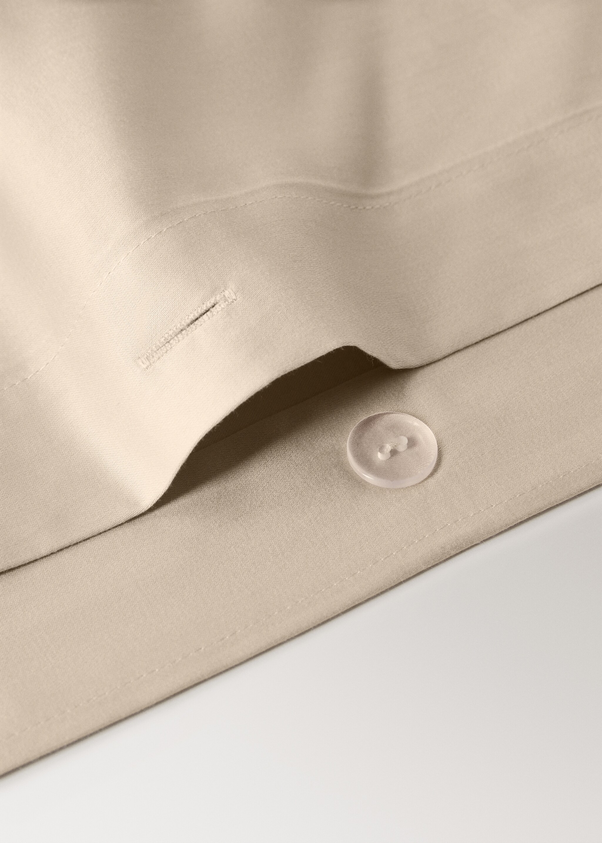 600 threads satin cotton duvet cover Superking bed - Details of the article 1