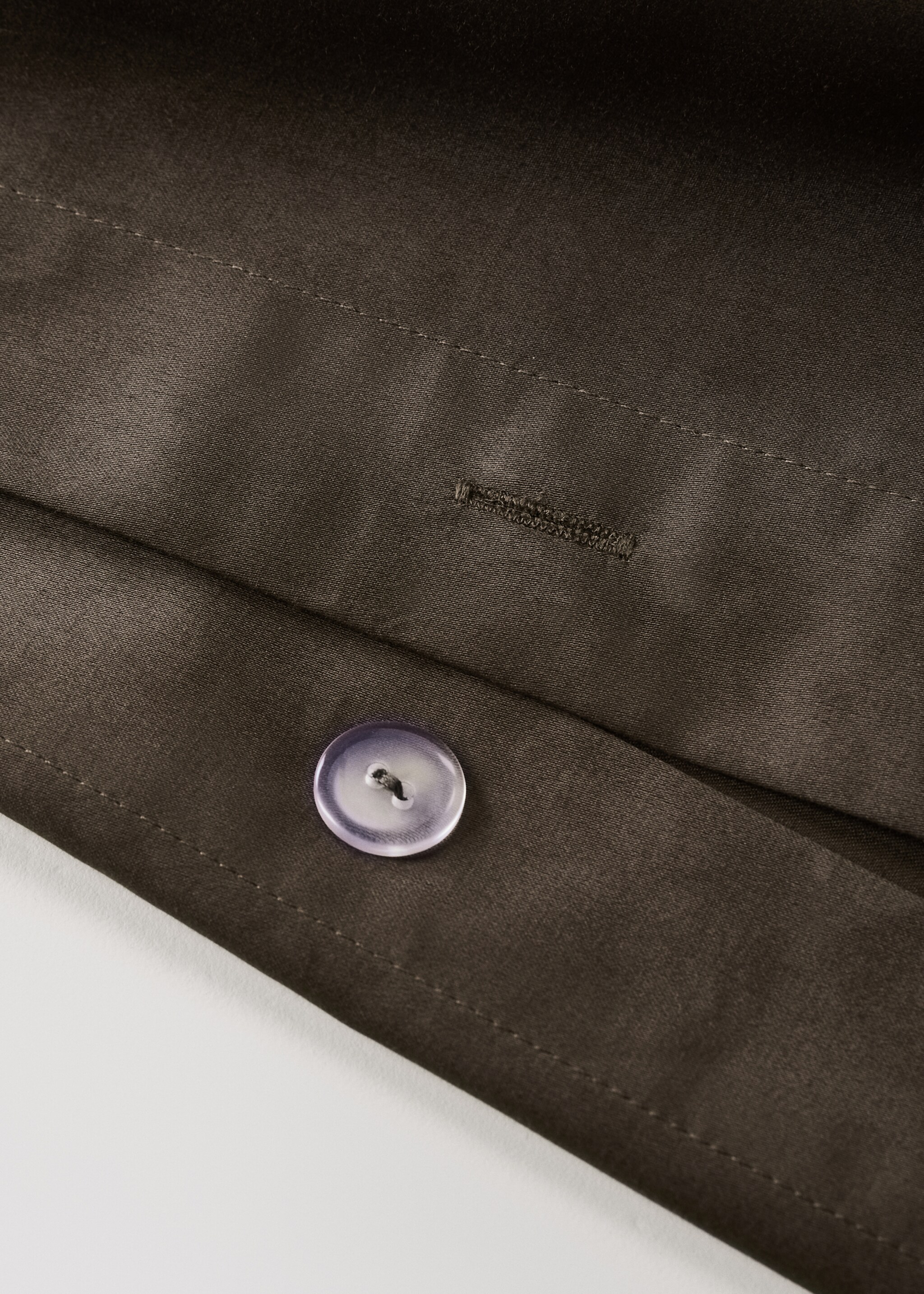 600 threads satin cotton duvet cover Superking bed - Details of the article 2