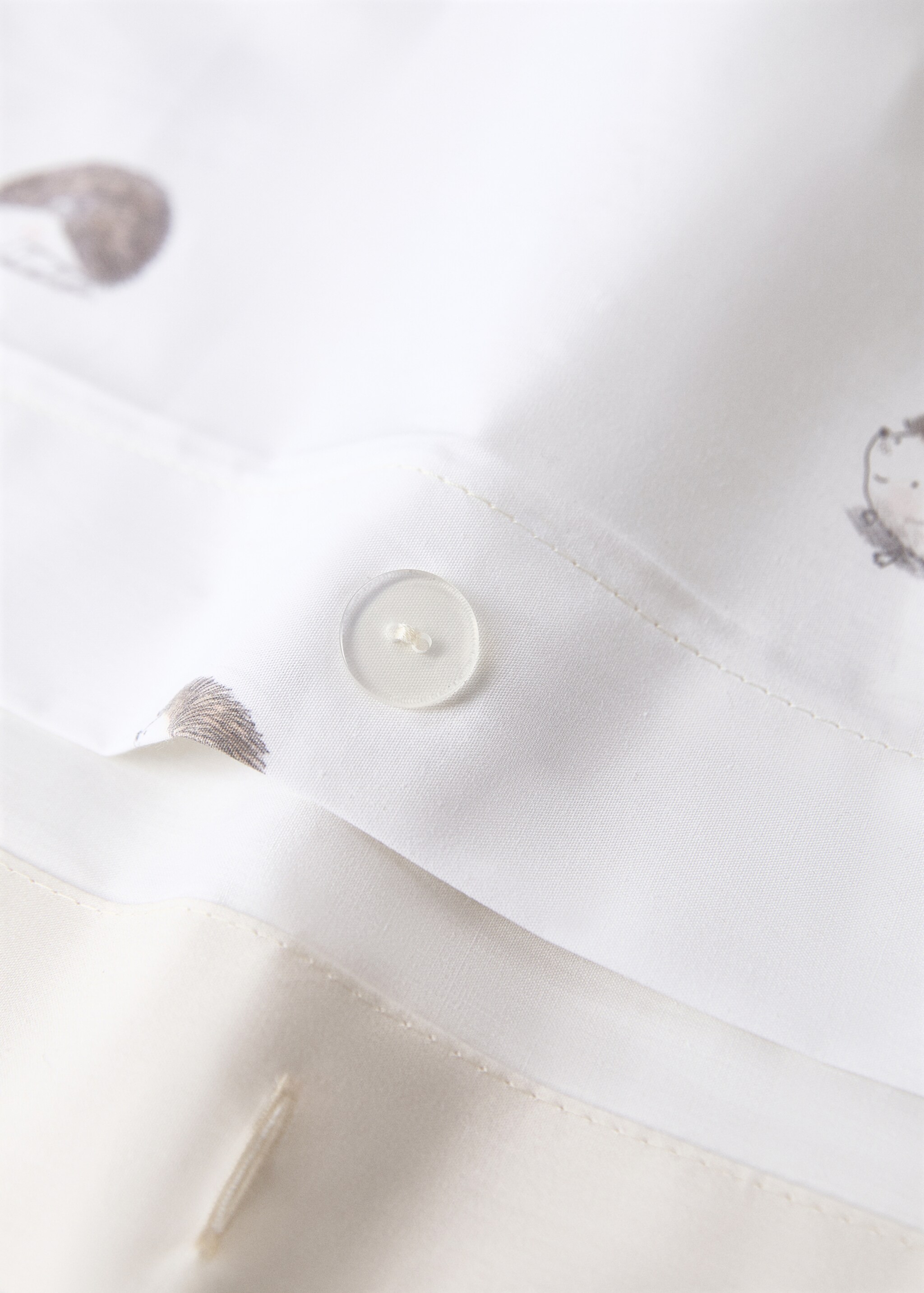 Duvet cover eri - Details of the article 1, White. Ref: 17001616-00.