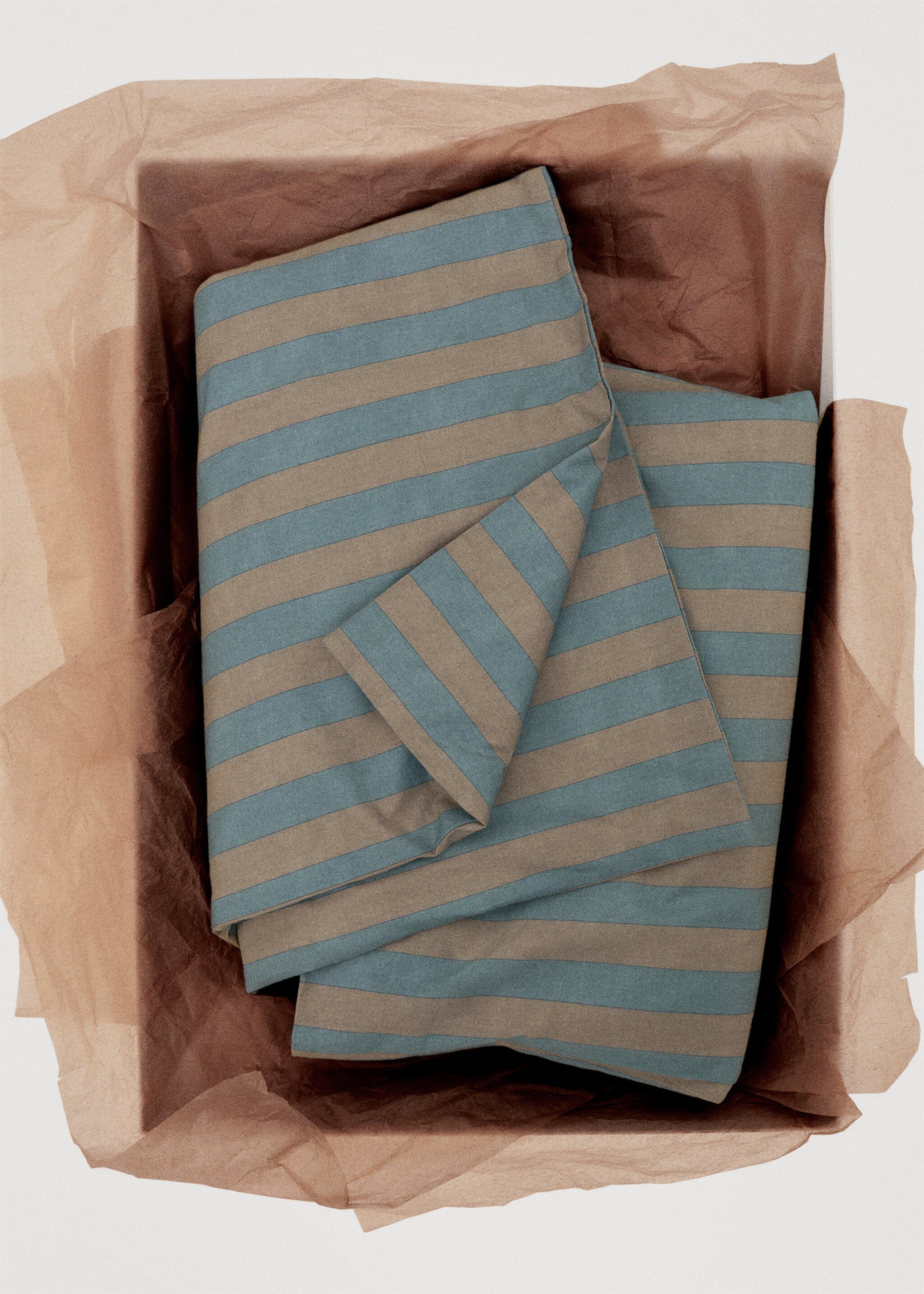 Children's Kodak-striped duvet cover for 90 cm bed - Details of the article 7, Blue. Ref: 17001619-00.