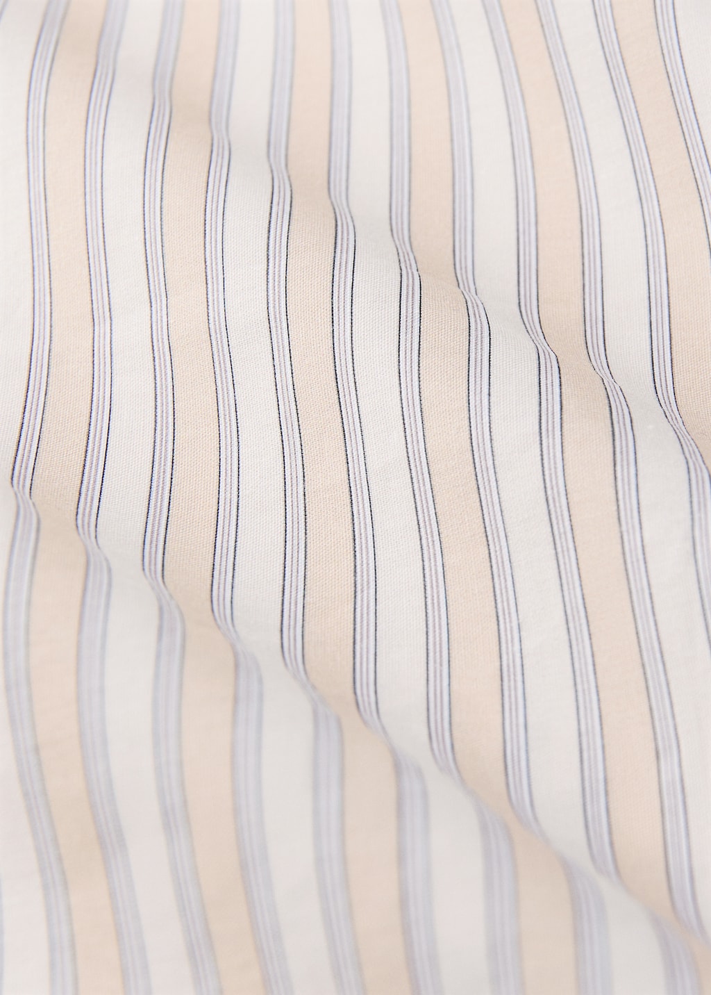 Children's percale cotton duvet cover with fine stripe print for 90 cm bed