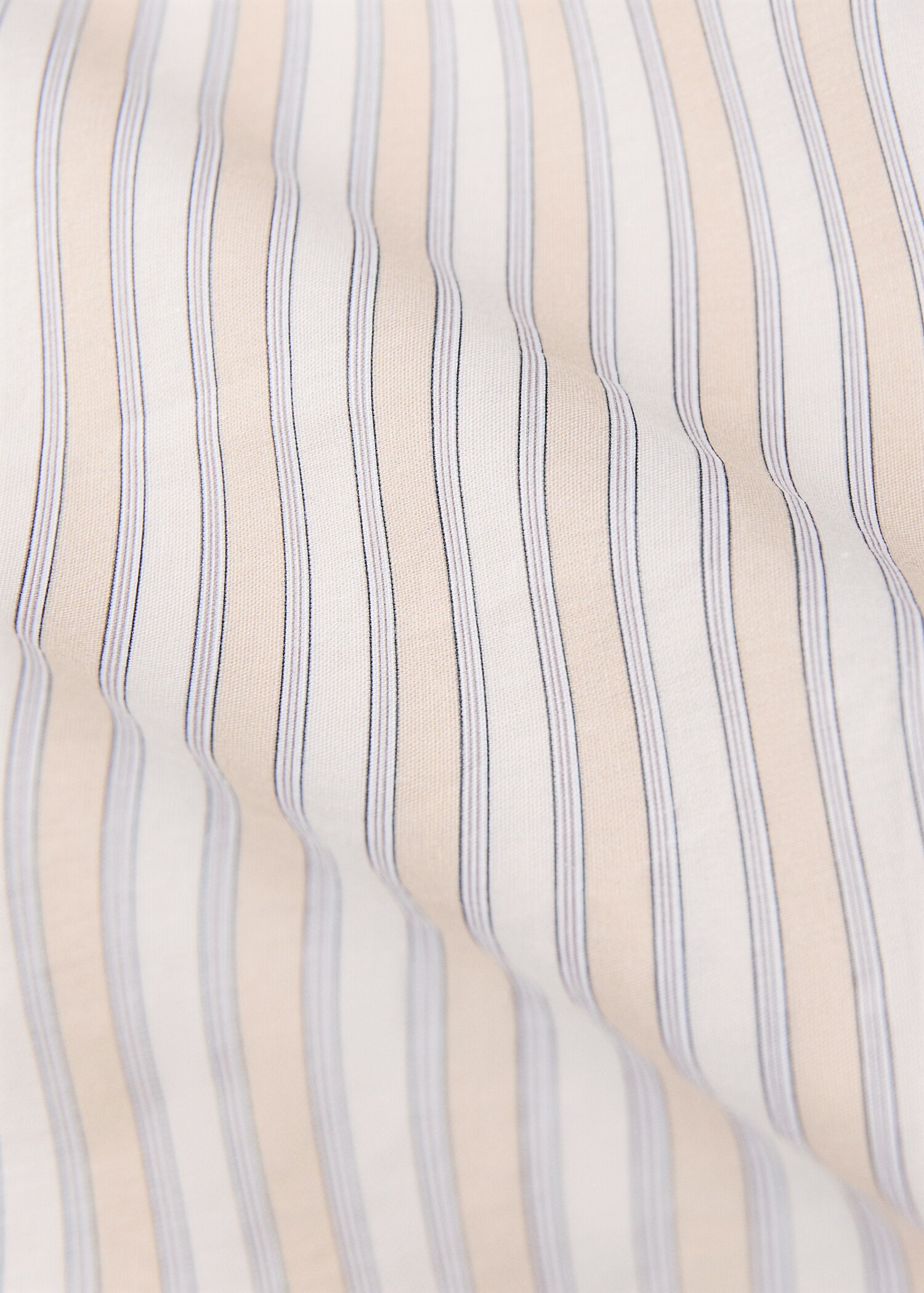 Children's duvet cover in cotton percale with a fine striped pattern Queen bed - Details of the article 2