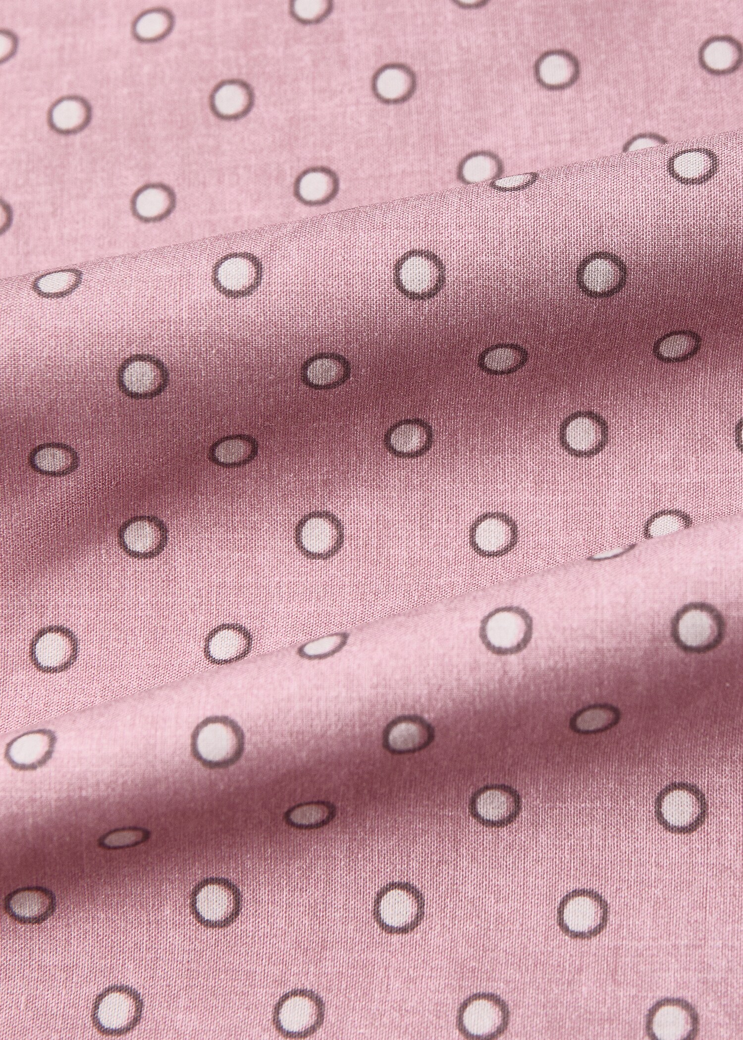 Reversible cotton duvet cover with polka dots Single bed - Details of the article 2