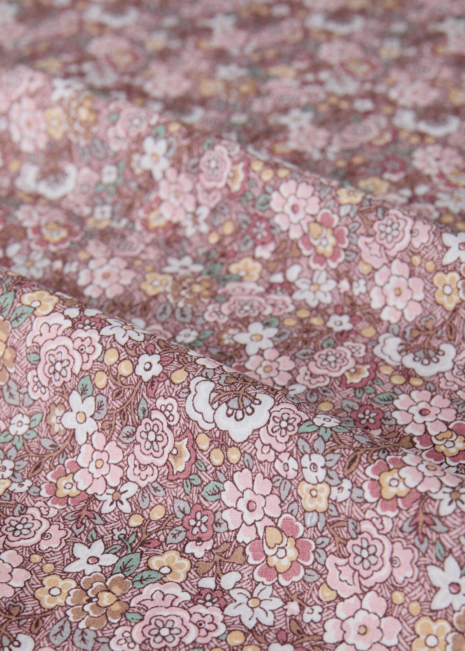 Children's percale cotton duvet cover with small floral print for 90 cm bed - Details of the article 2
