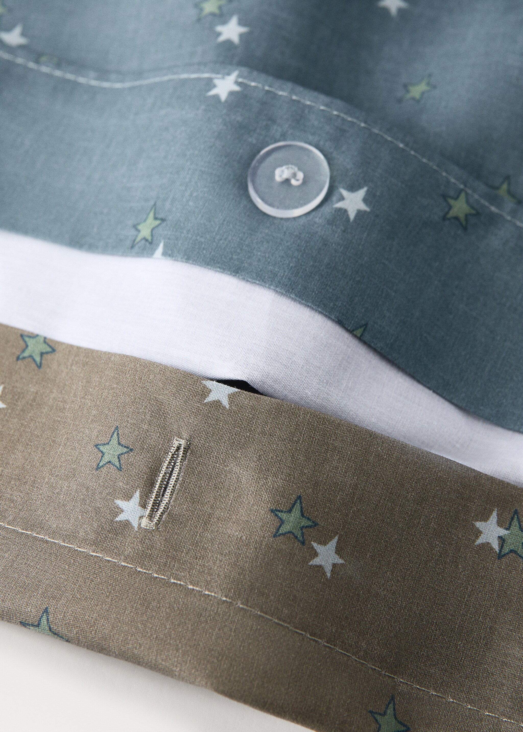 Duvet cover star - Details of the article 1, Blue. Ref: 17001633-00.