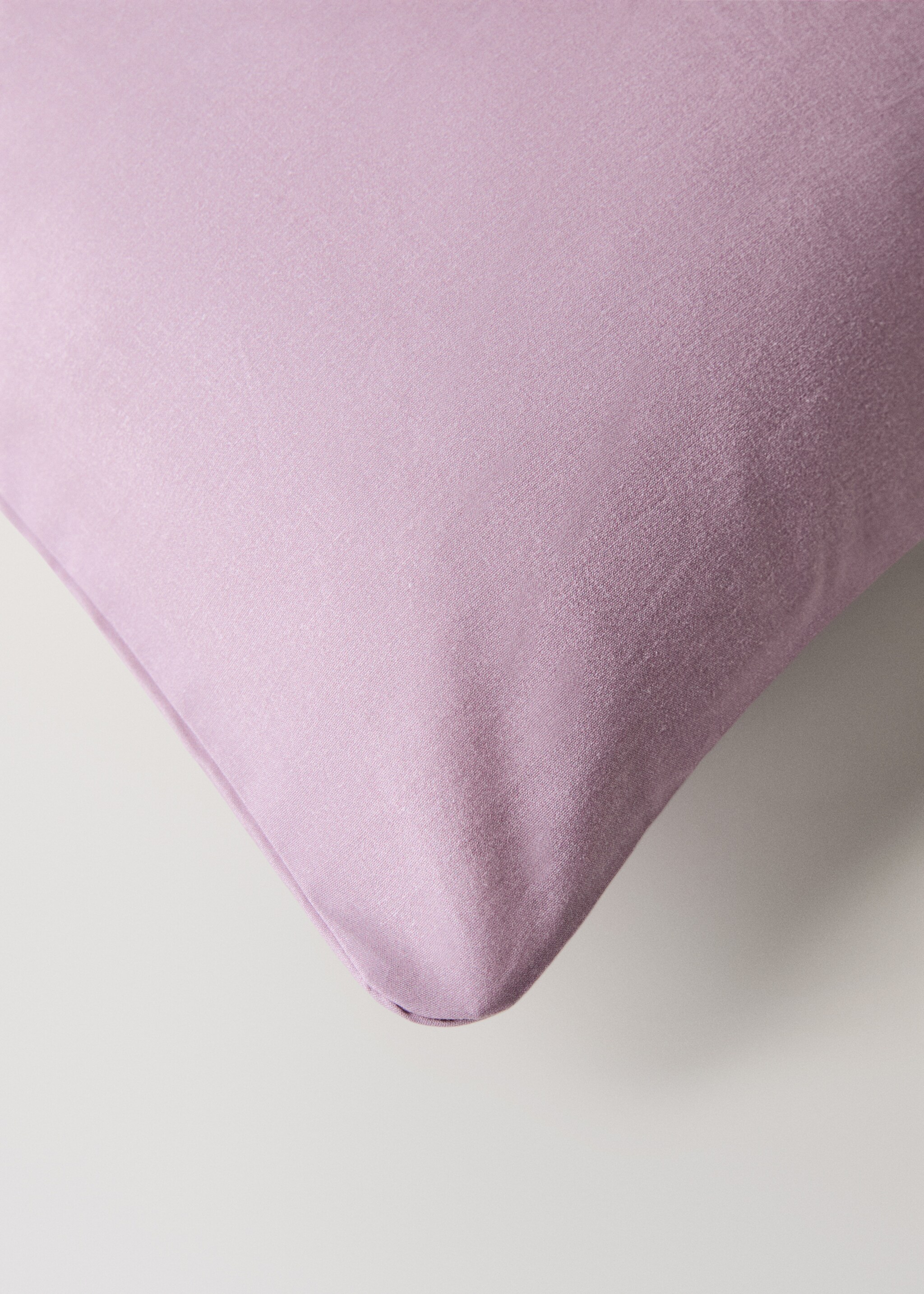 Navlaka za poplun od pamučnog perkala s cvjetnim uzorkom za krevet od 180/200 cm - Detalji artikla 3, Boja šljive. Ref: 17001637-00.