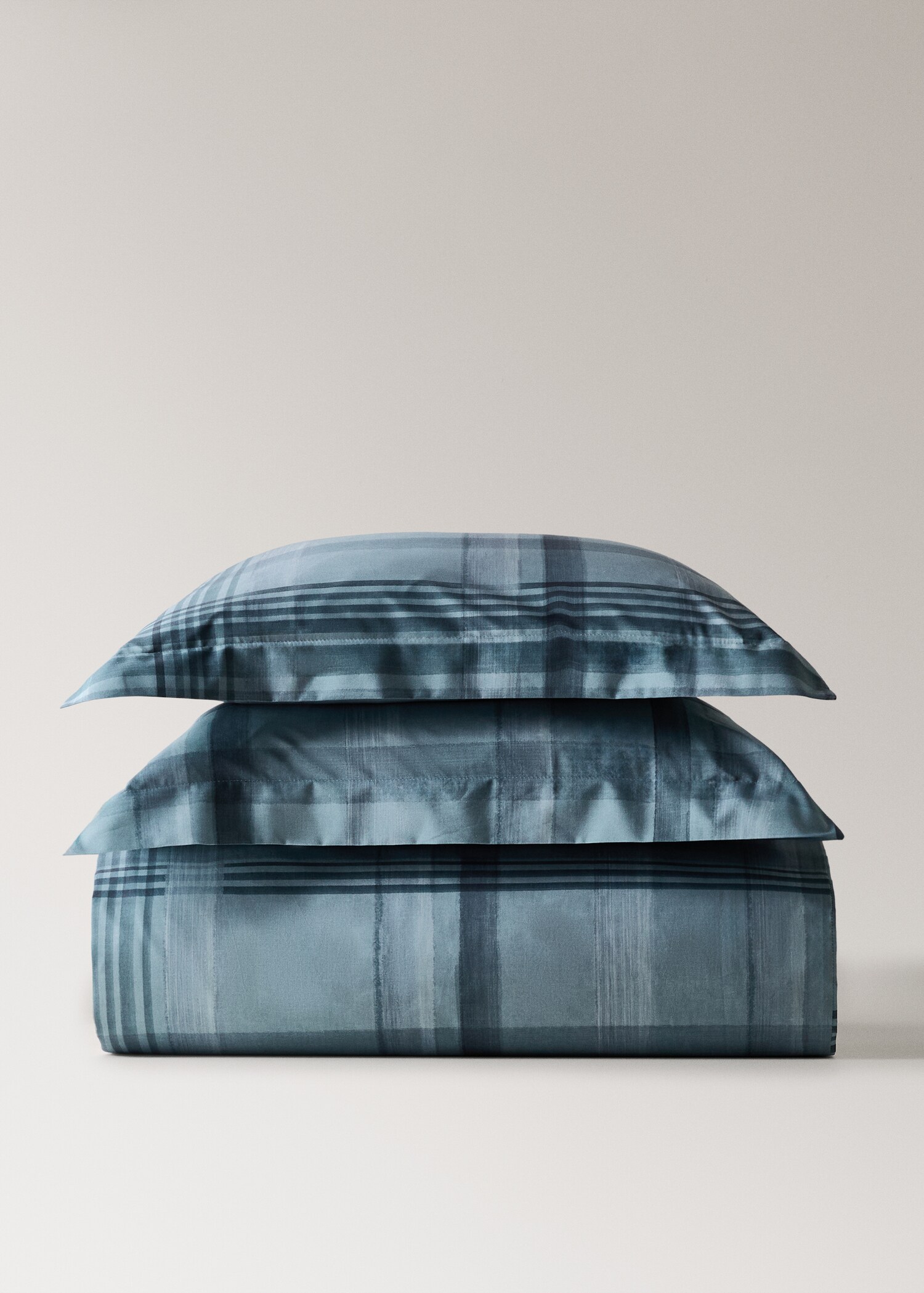 Funda nórdica algodón percal estampado cuadro acuarela cama 150 cm - Artículo sin modelo