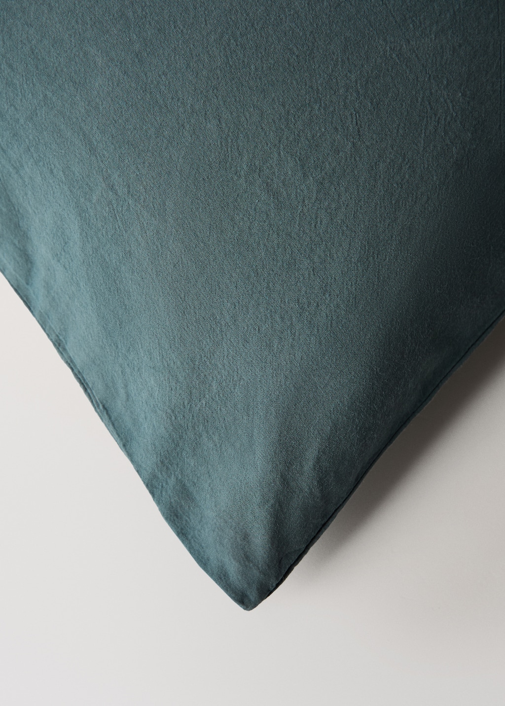 Washed-cotton duvet cover for 90 cm bed