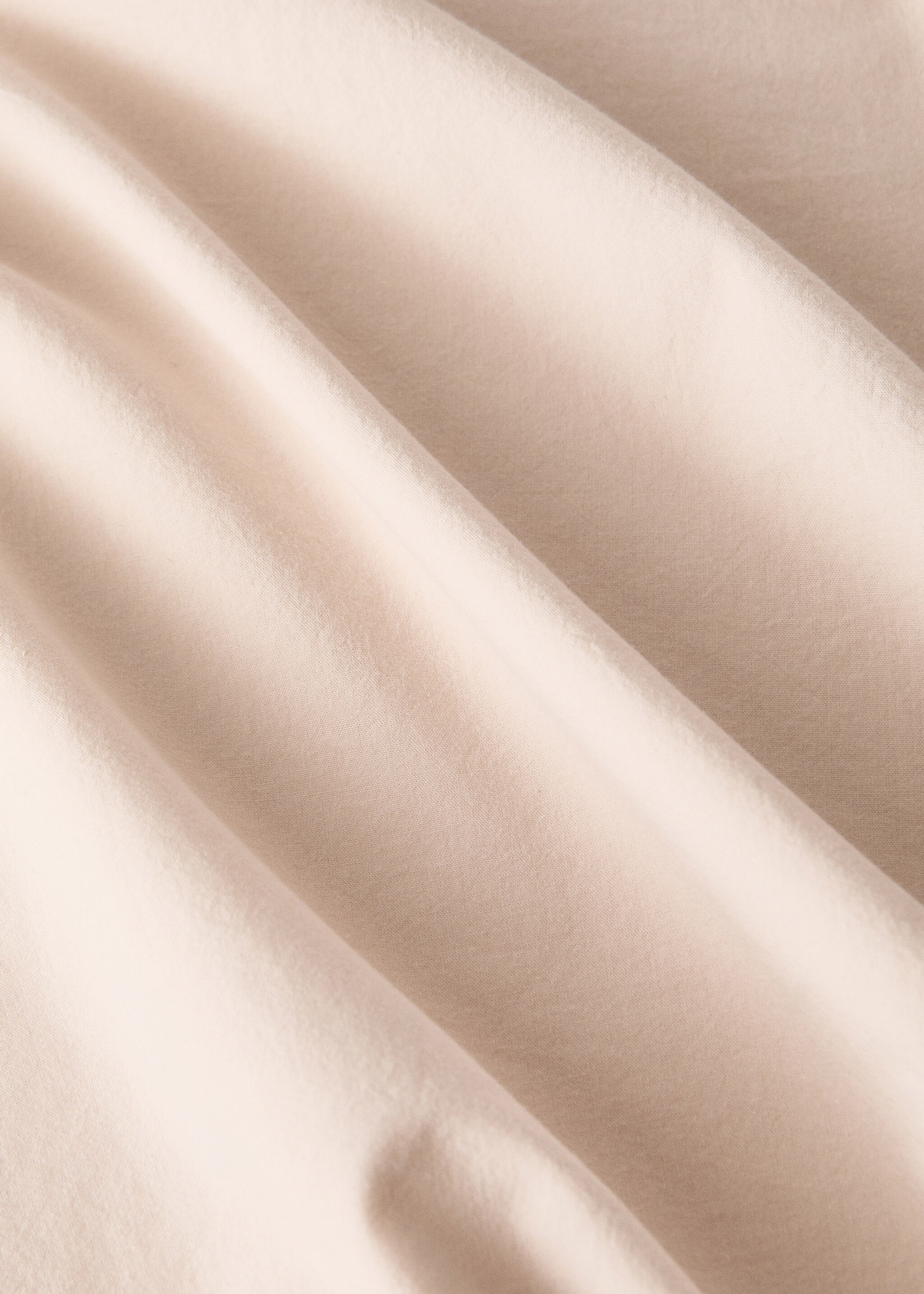 Dubbel doorgestikt dekbedovertrek van gewassen katoen voor kinderbed 90 cm - Detail van het artikel 2, Ecru. Ref: 17001650-00.