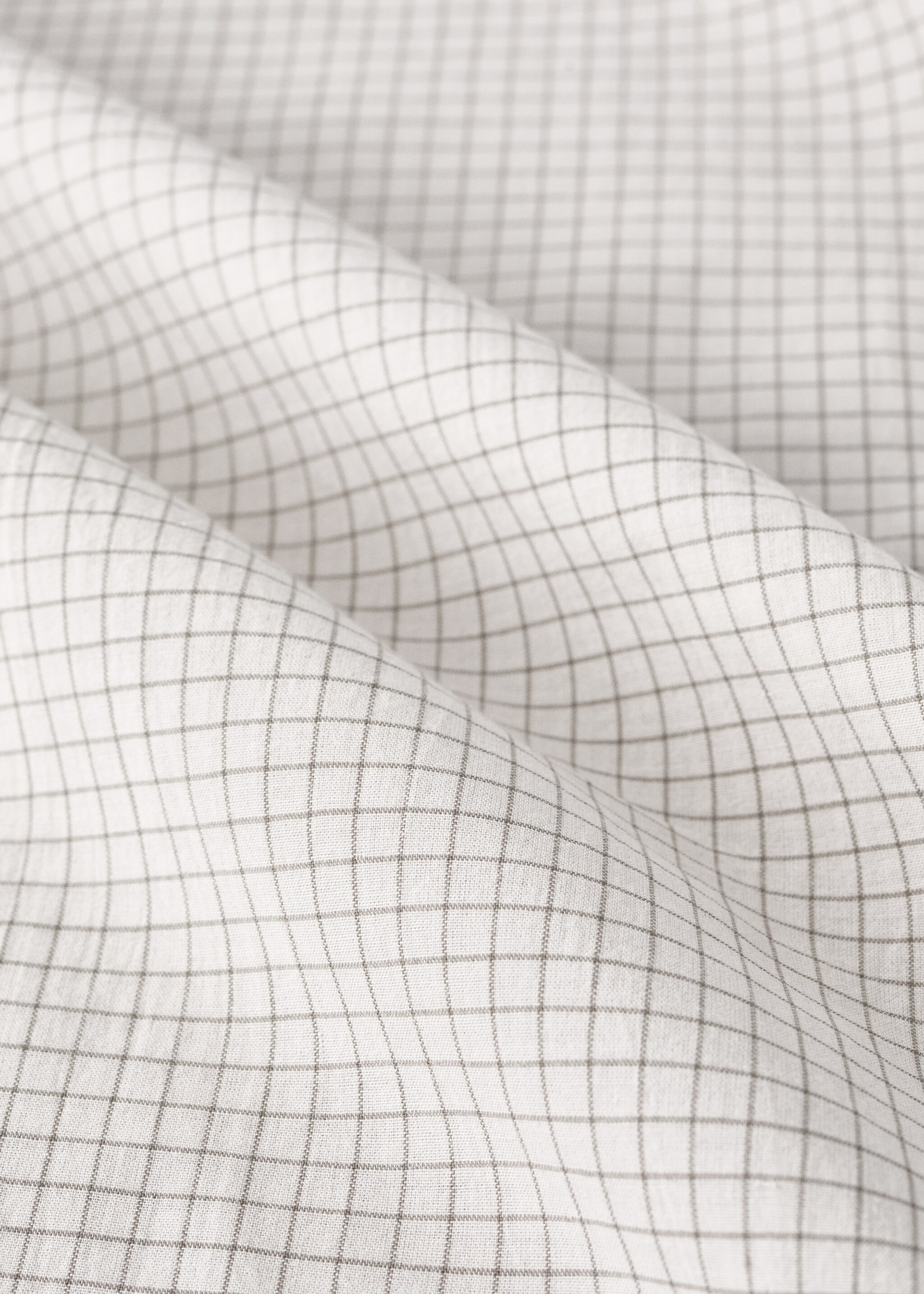 Children's duvet cover in yarn-dyed cotton with mini-check pattern for 90 cm bed - Details of the article 1, Ecru. Ref: 17001651-00.