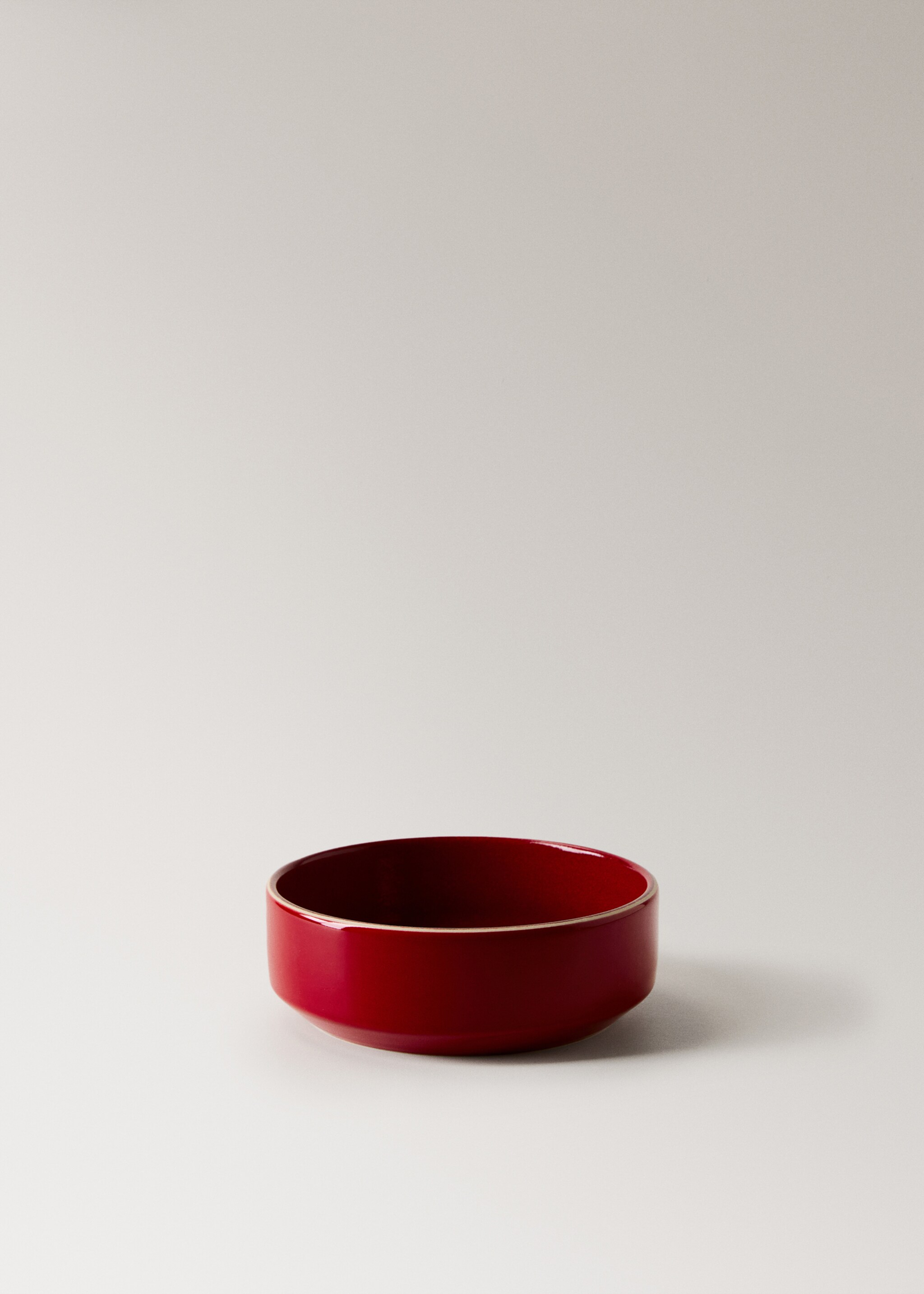 Organic-style bowl - Article without model, Red. Ref: 17002039-00.