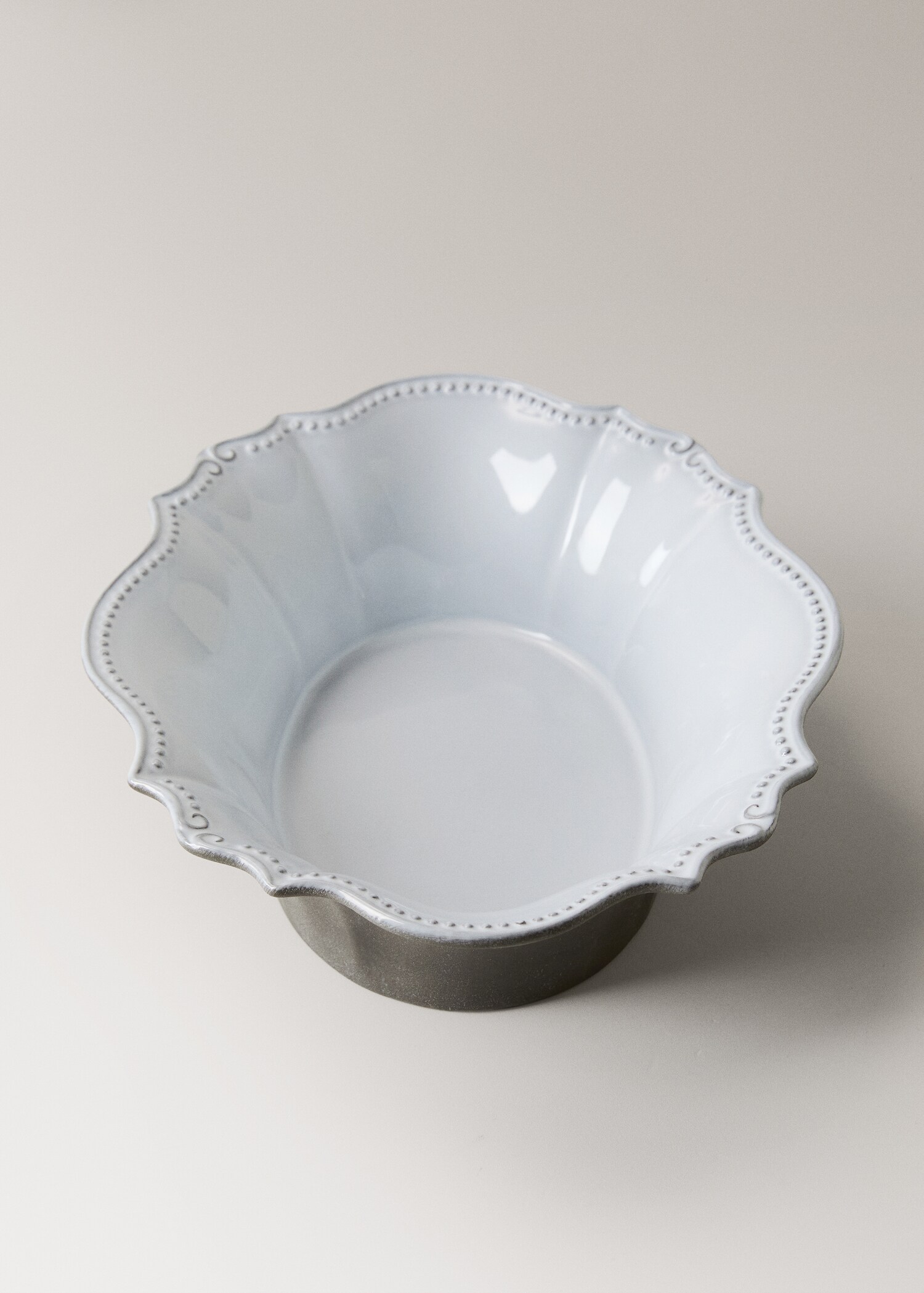 Large recycled stoneware bowl - Детальніше про товар 2