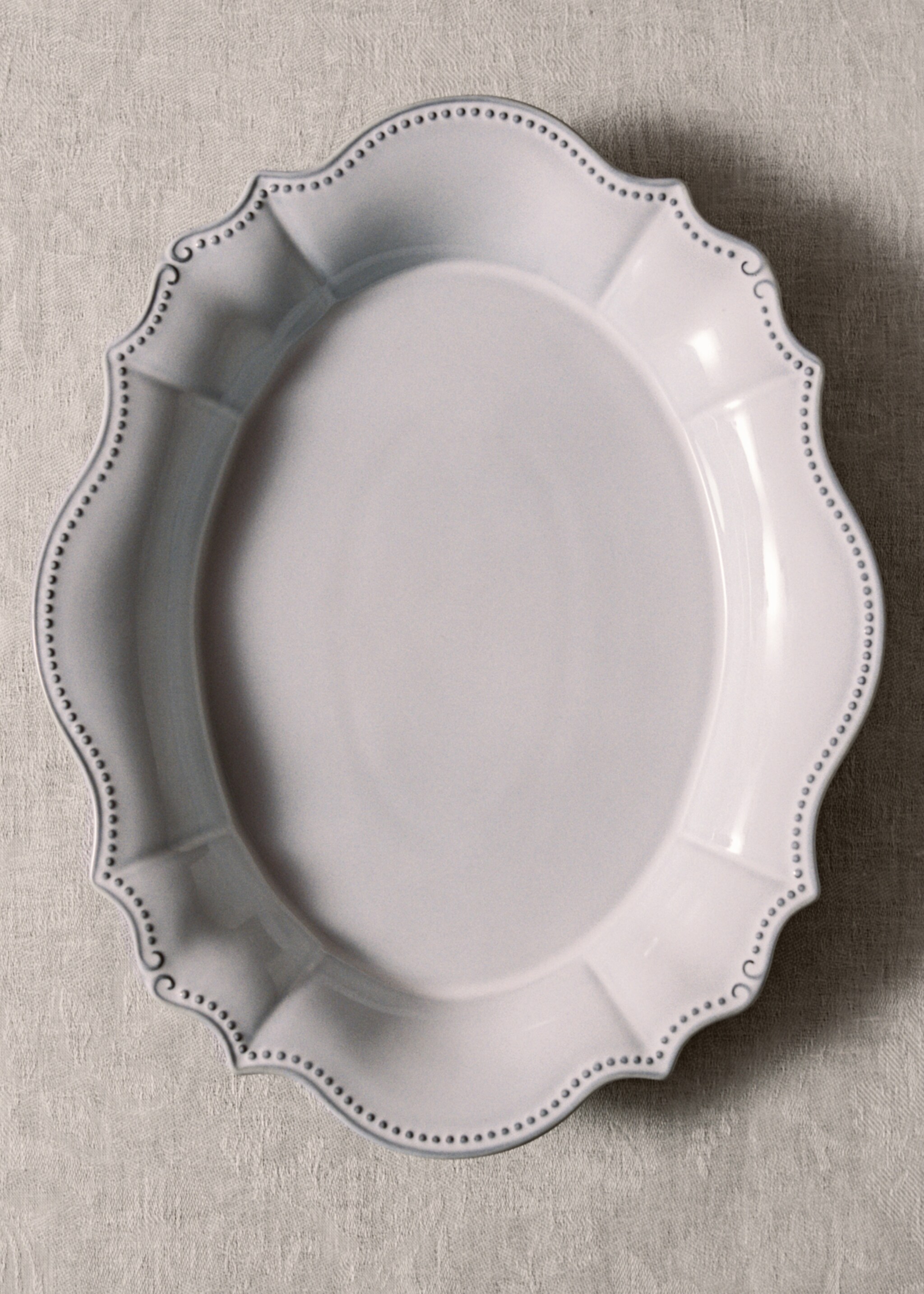 Large recycled stoneware bowl - Детальніше про товар 6, Світло-сірий/пастельний. Ref: 17002041-00.