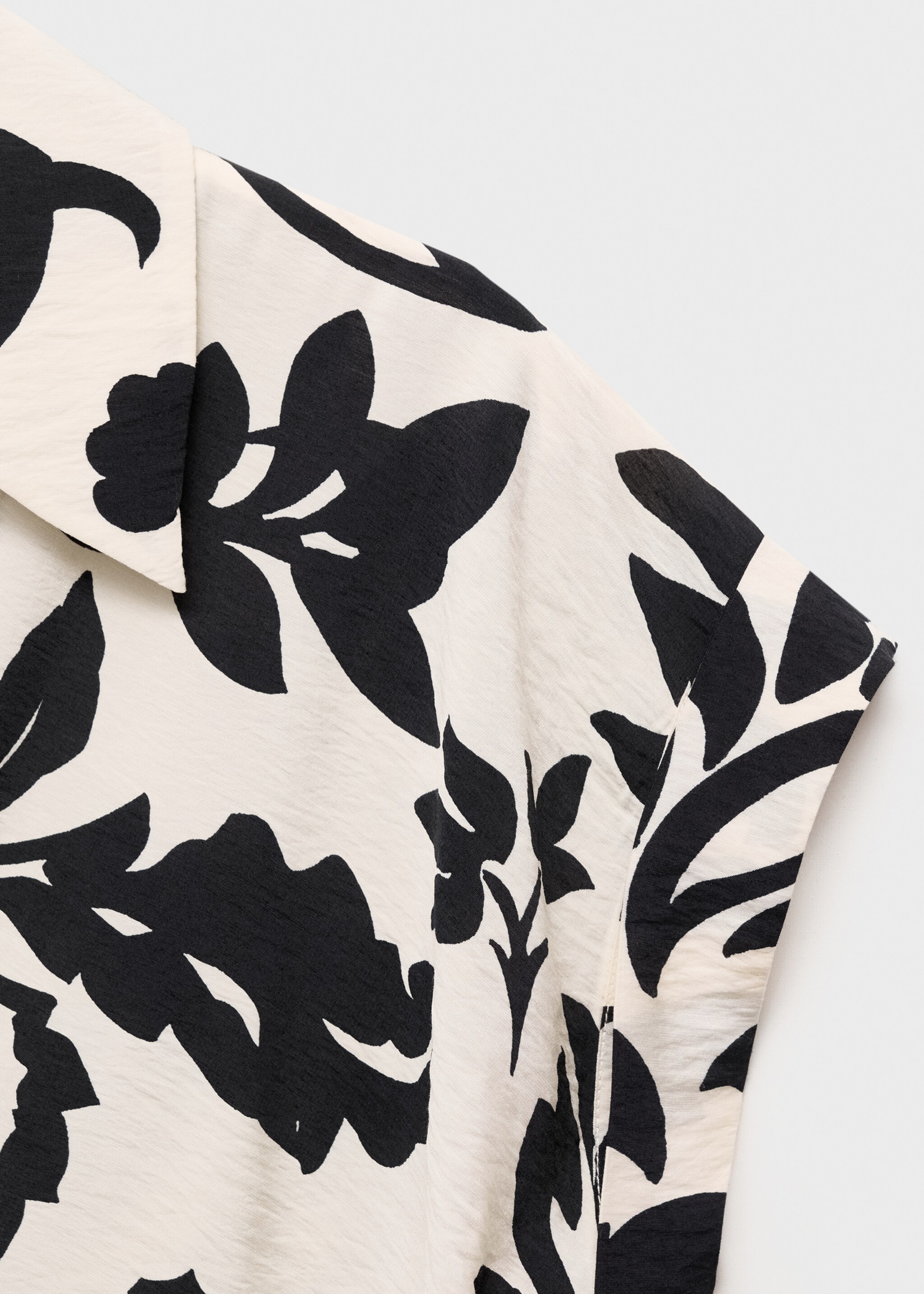 Vestido camisero estampado floral - Detalle del artículo 0