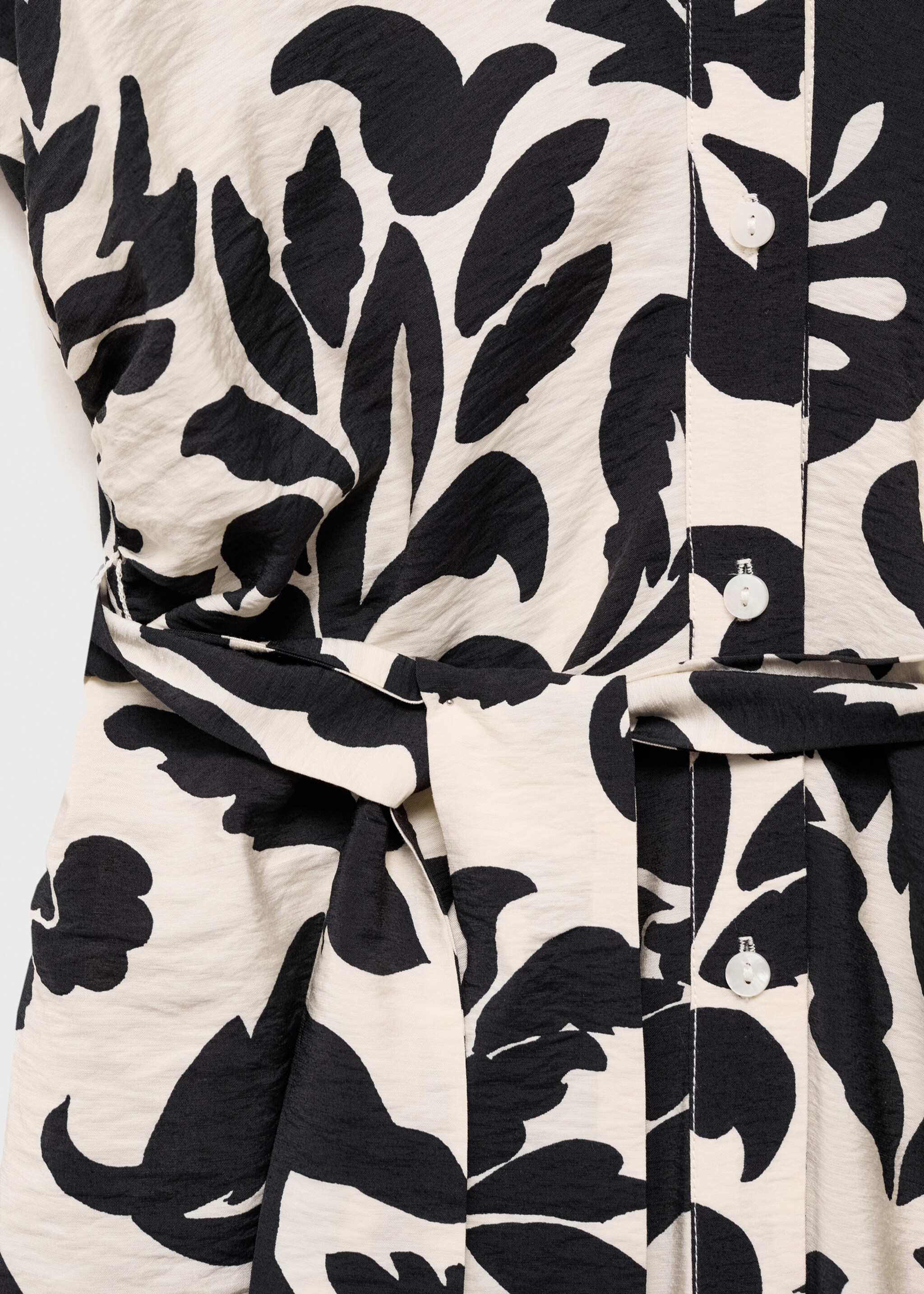 Vestido camisero estampado floral - Detalle del artículo 8