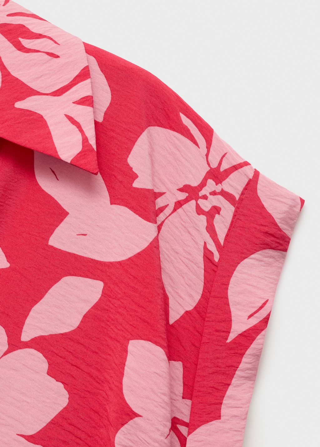 Floral-print shirt-style dress