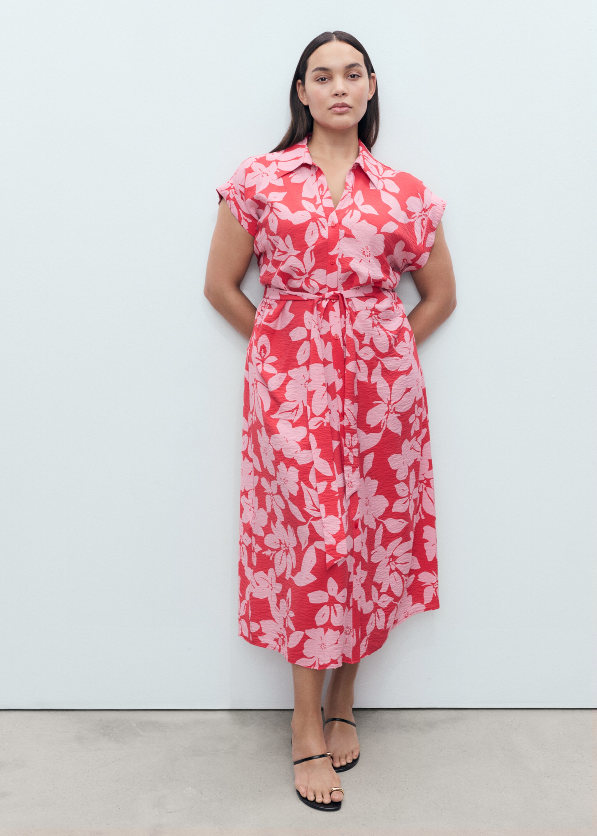 Vestido camisero estampado floral - Detalle del artículo 3
