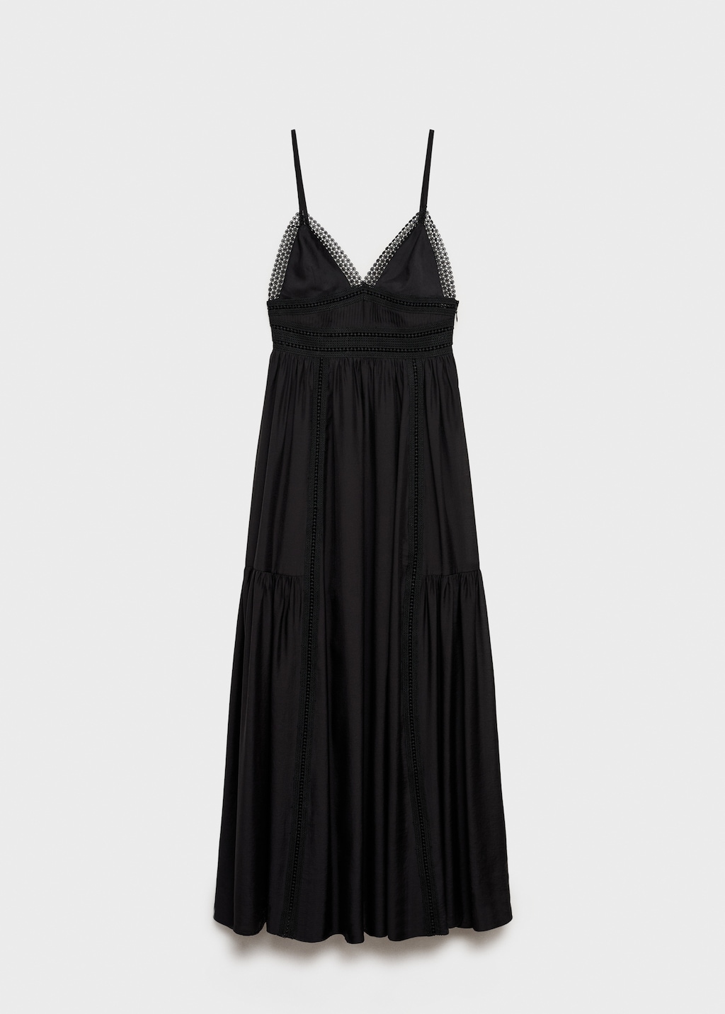 Long dress with lace details - Women | MANGO USA