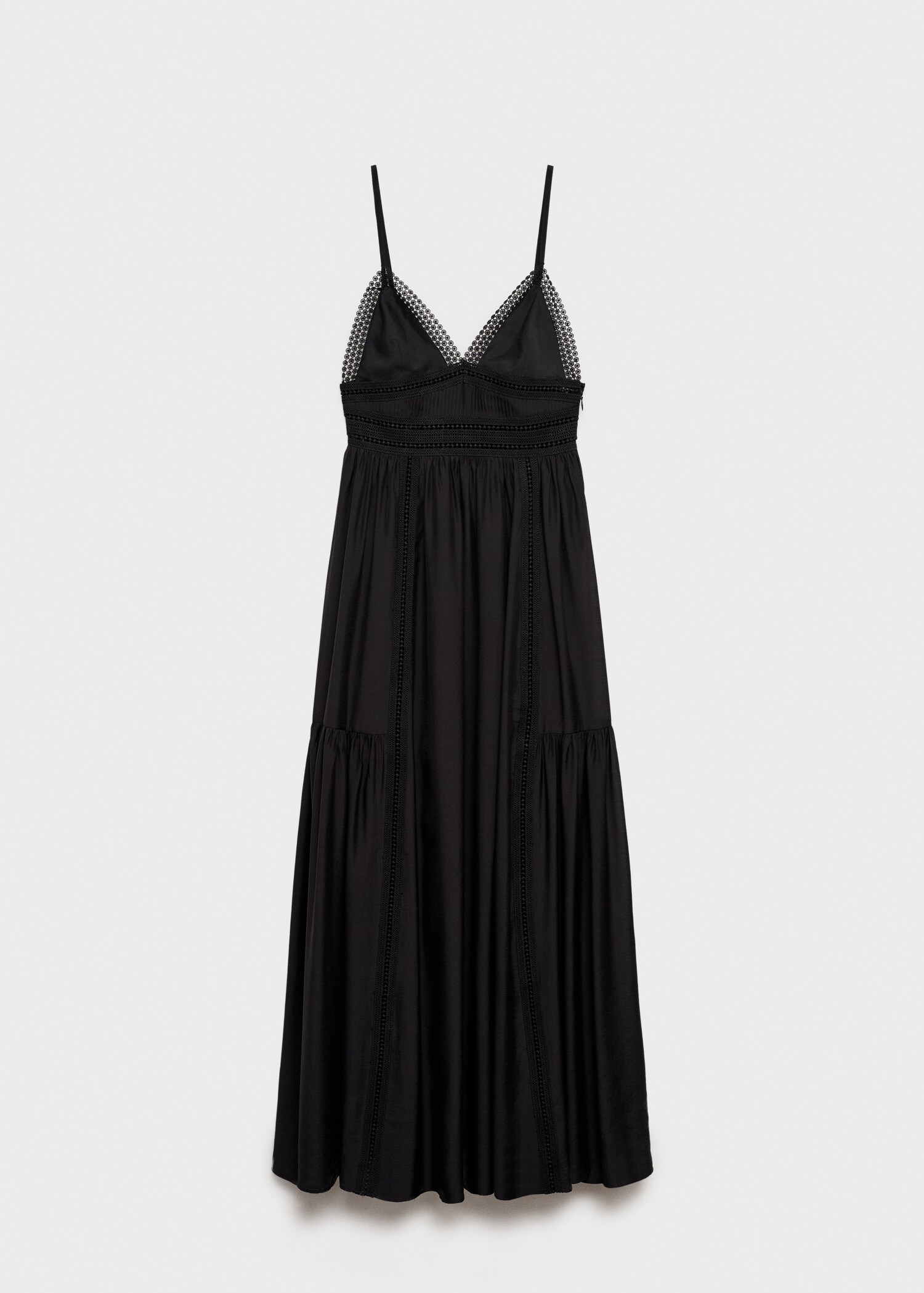 Vestido largo detalles puntilla - Artículo sin modelo