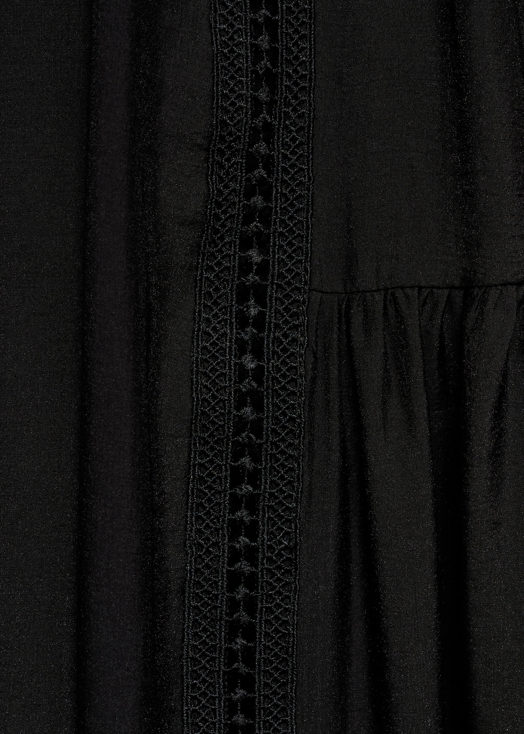 Long dress with lace details