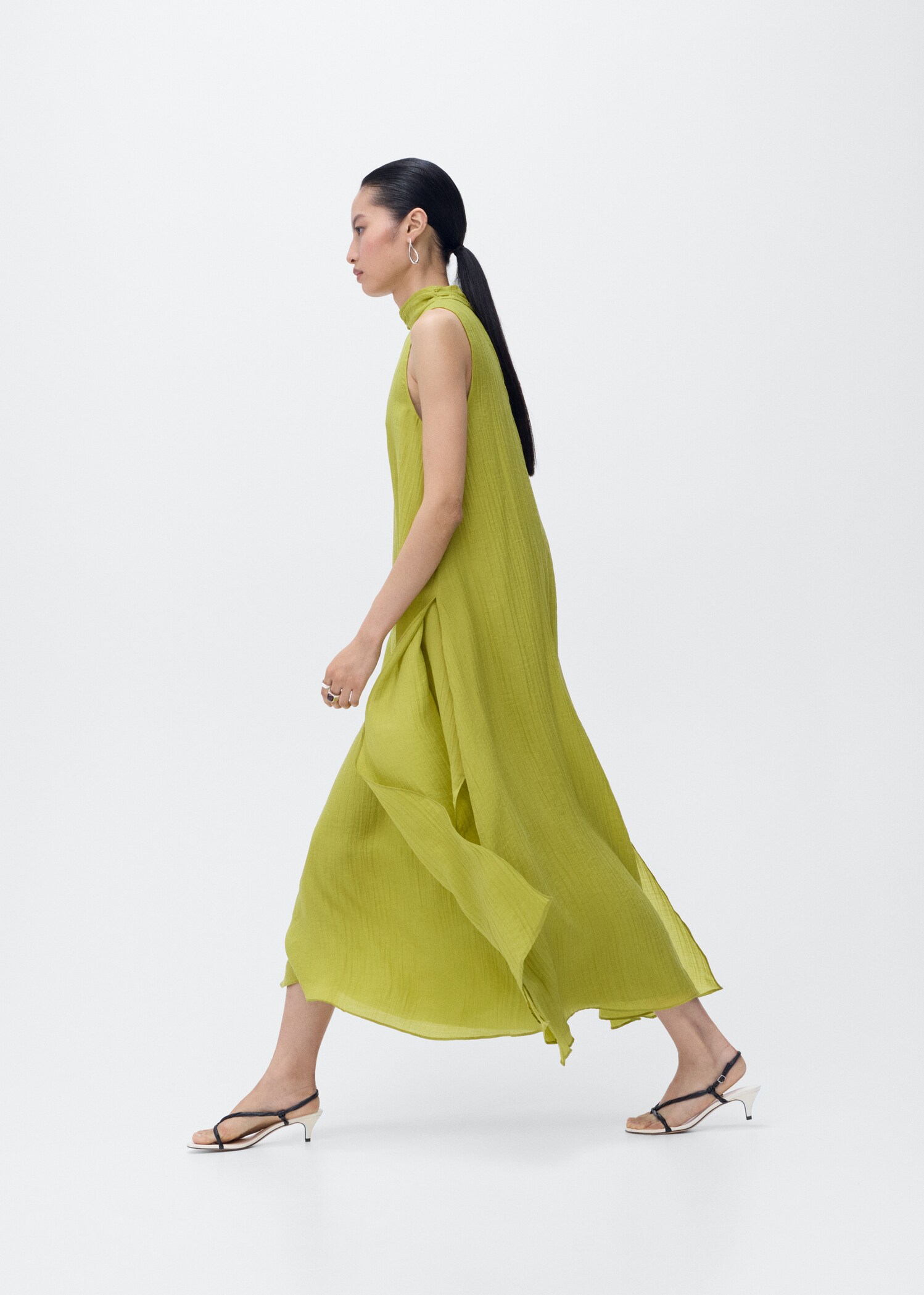 Halter-neck lyocell dress - Women | MANGO Kosovo Halter-neck lyocell dress - Women | MANGO Kosovo